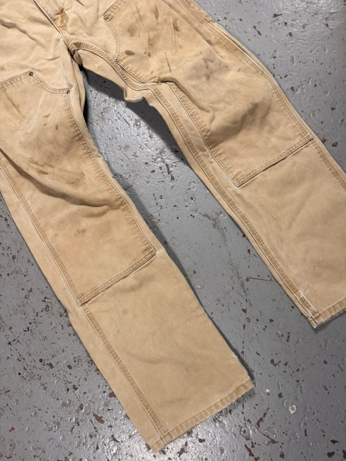 Carhartt Vintage Distressed Faded Thrashed Carhart Double Knees Size US 30 / EU 46 - 5 Thumbnail
