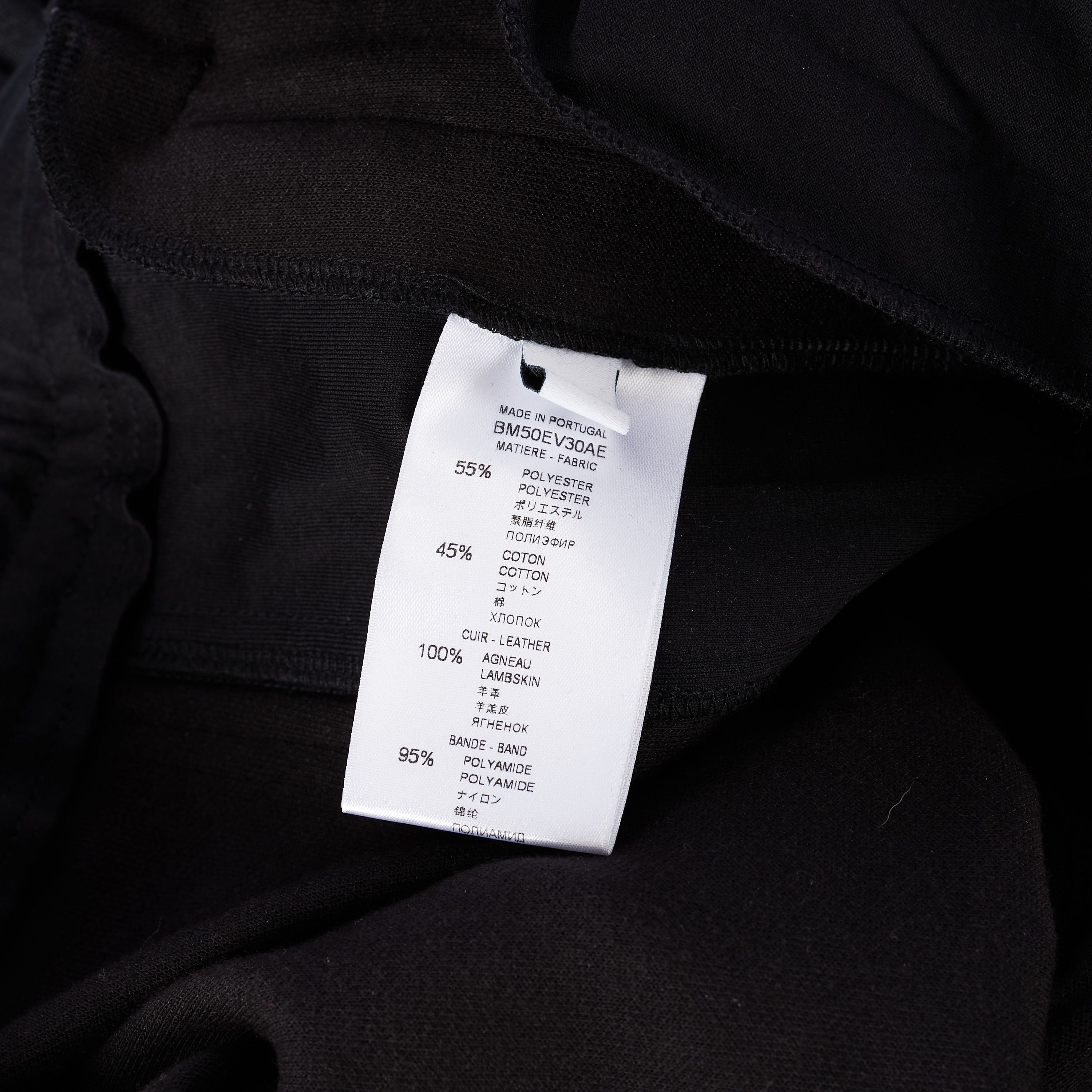 Givenchy Black Leather Panelled Jogging Pants Size L Size US 38 / EU 54 - 10 Thumbnail