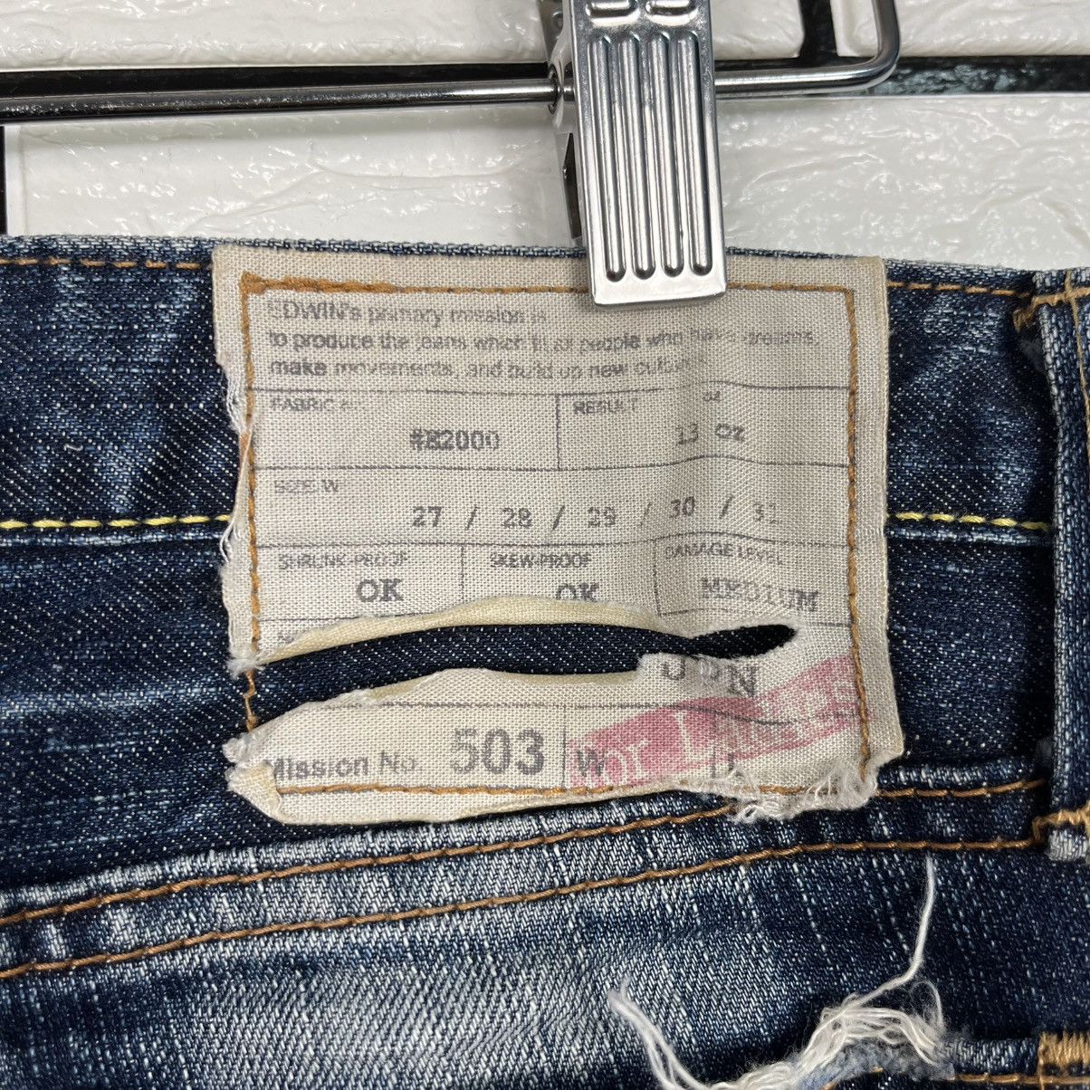 Japanese Brand Vintage Edwin Lot 503 Flare Denim Size 34" / US 12 / IT 48 - 12 Thumbnail