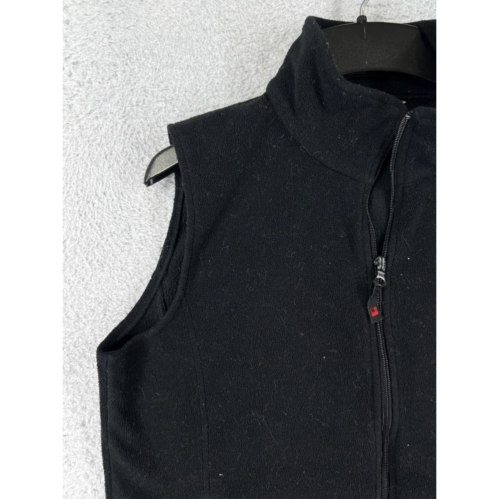 Vintage Woolrich Vest Womens Medium Black Full Zip Polyester Fleece Zip Pockets Size XL / US 12-14 / IT 48-50 - 6 Thumbnail