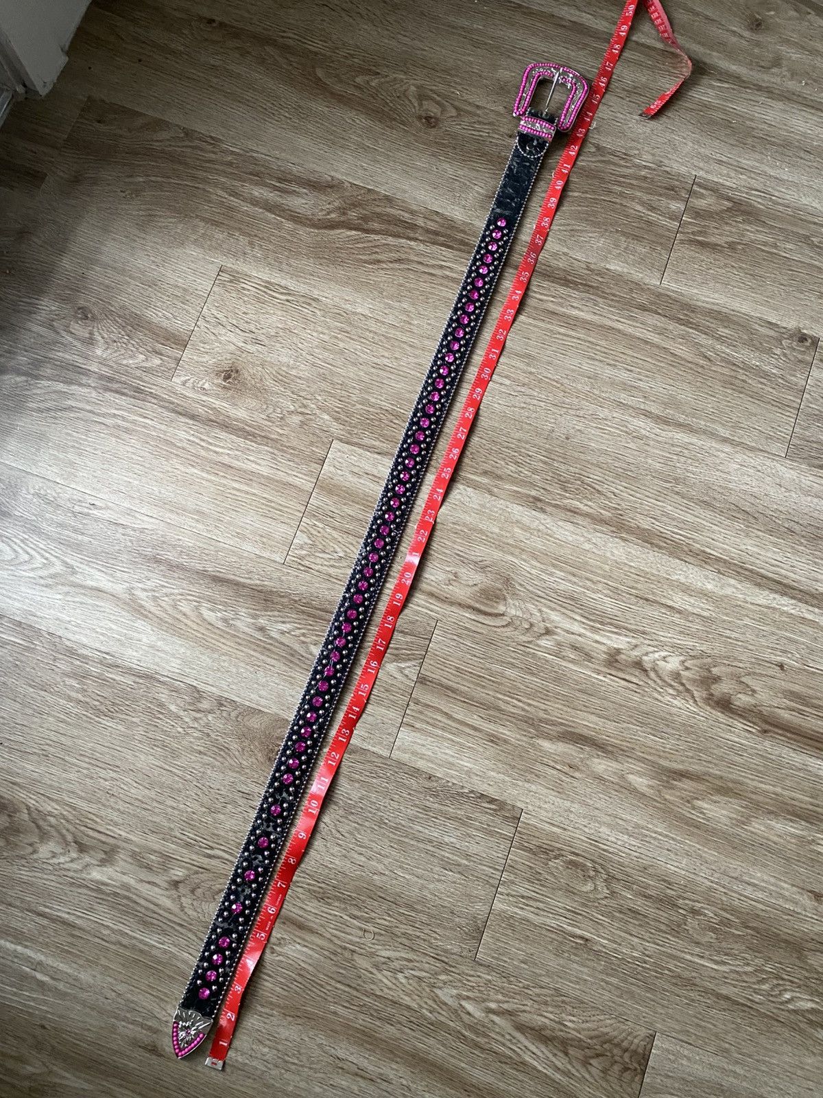 Other Y2K Crystal Western Rhinestone Belt Size 34 - 8 Thumbnail