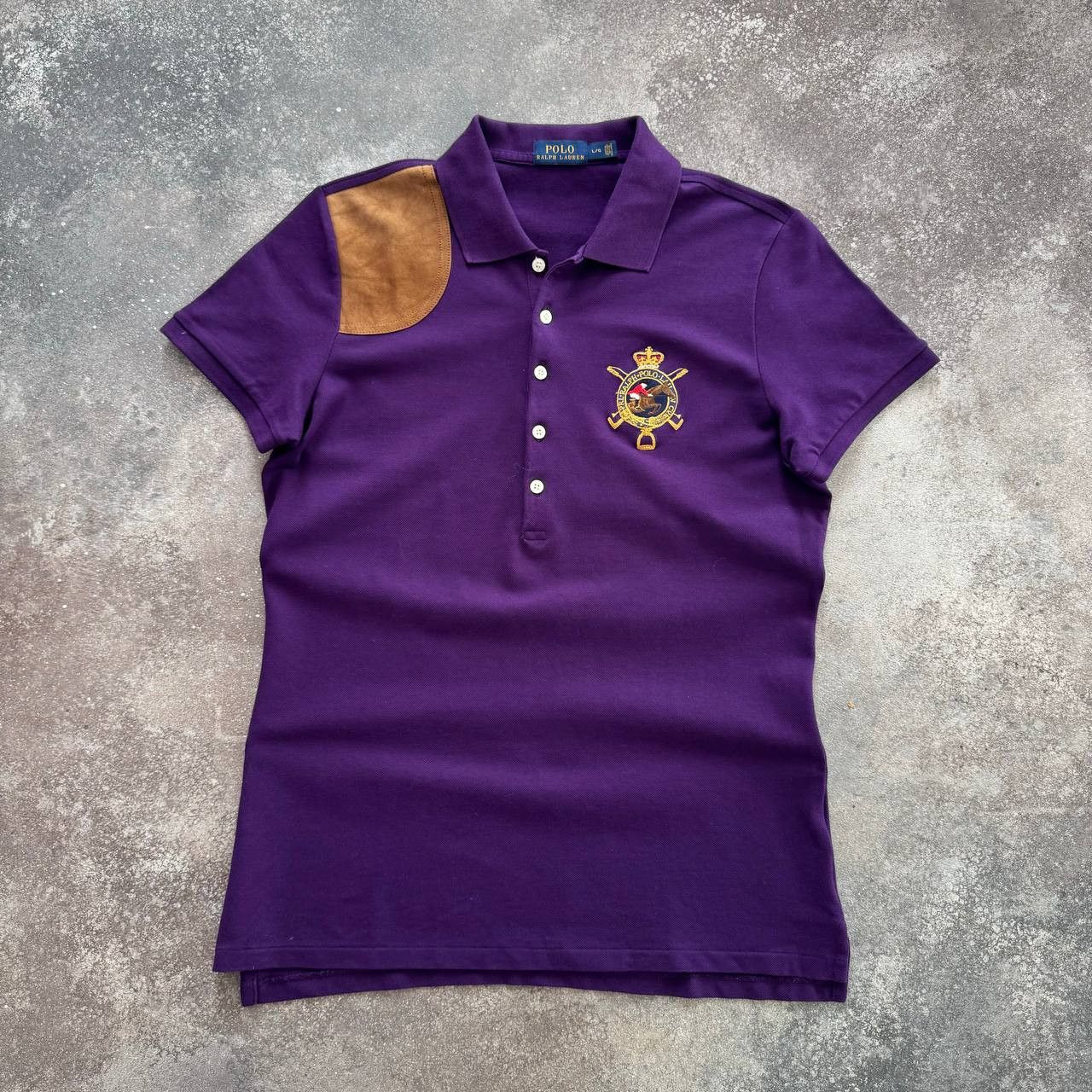 Polo Ralph Lauren × Vintage Polo Ralph Lauren Vintage Big Logo Polo T-Shirt Size L / US 10 / IT 46 - 2 Thumbnail