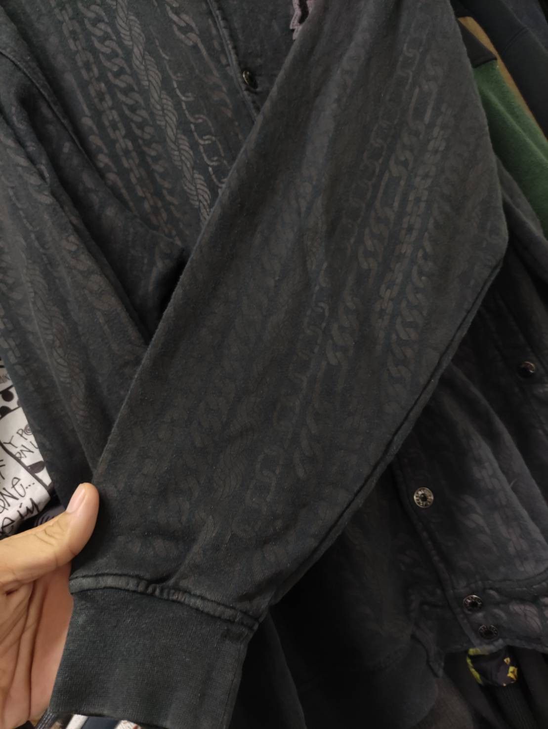 Crooks & Castles × Vintage Vtg 00's Crooks & Castles Chain Monogram Over Print Jacket Size US M / EU 48-50 / 2 - 7 Thumbnail