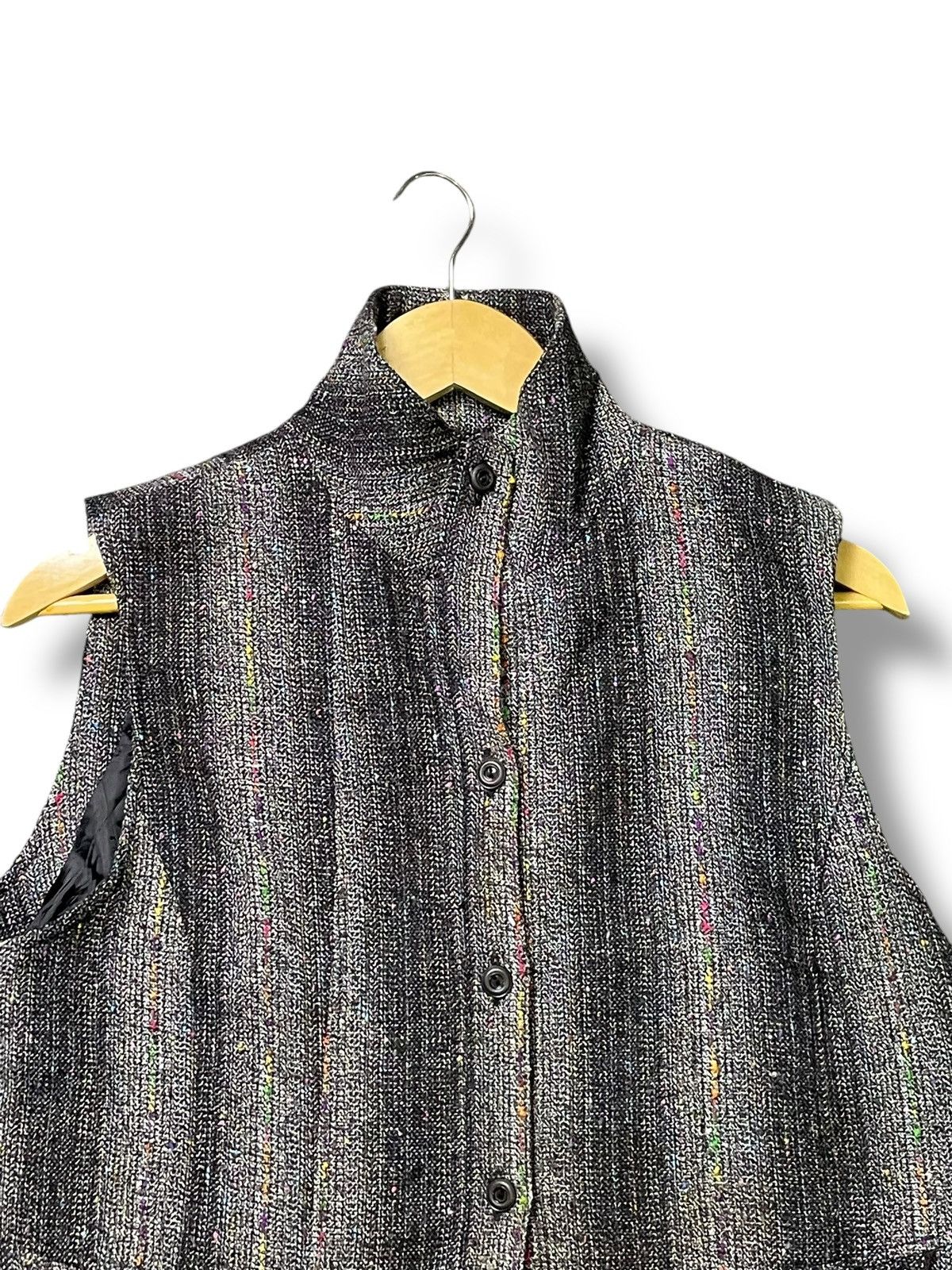 Japanese Brand × Vintage Gracious Tweed Collared Vests (43) Size US L / EU 52-54 / 3 - 2 Thumbnail