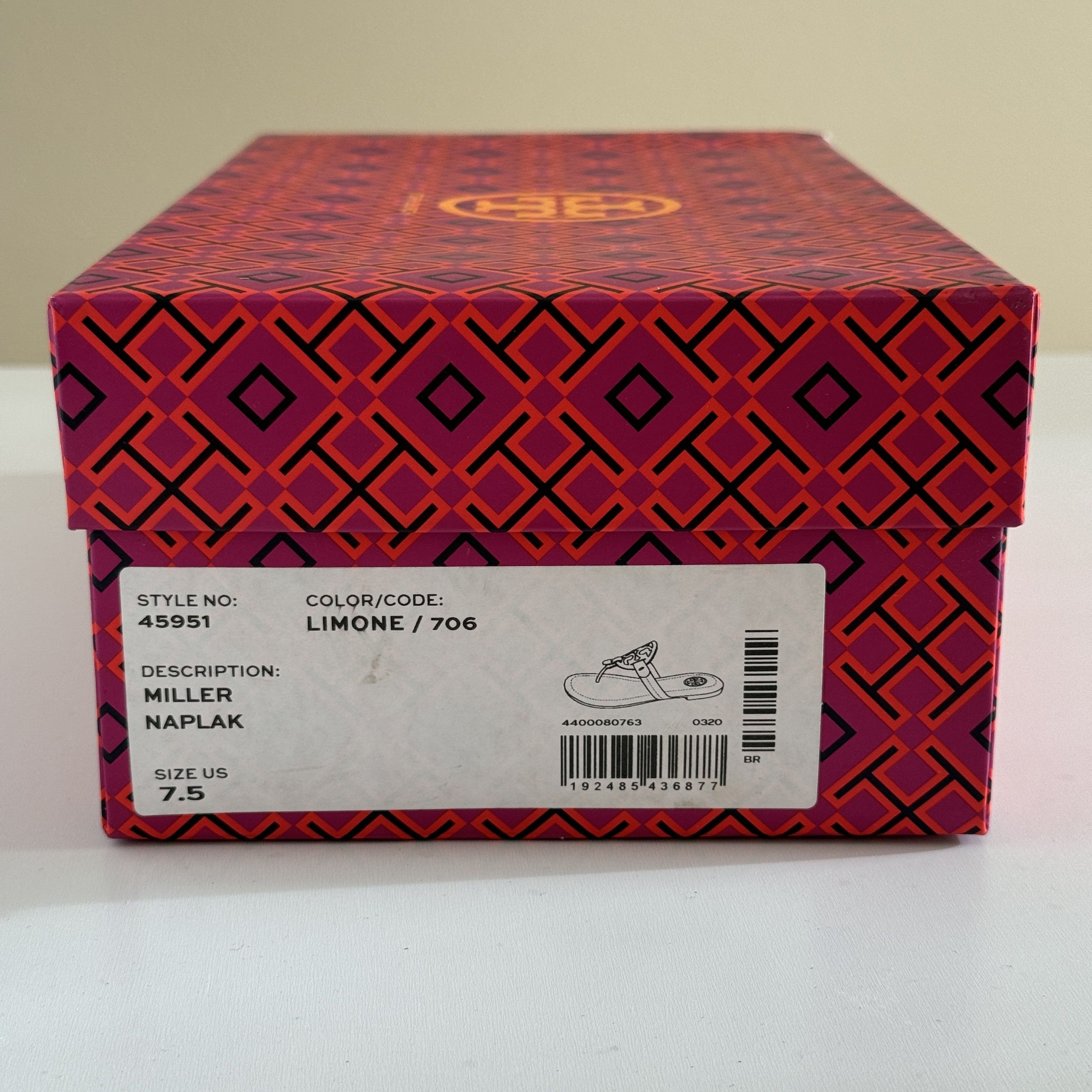 Tory Burch Tory Burch Miller Flip Flops Limone Yellow Sandals*NEW! Size US 7.5 / IT 37.5 - 12 Thumbnail