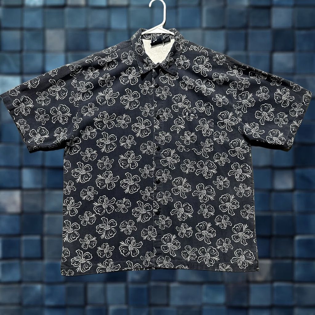 No Fear VINTAGE No Fear Shirt Mens XL Blue Hibiscus Floral Button Up Skate Made In USA Size US XL / EU 56 / 4 - 1 Thumbnail
