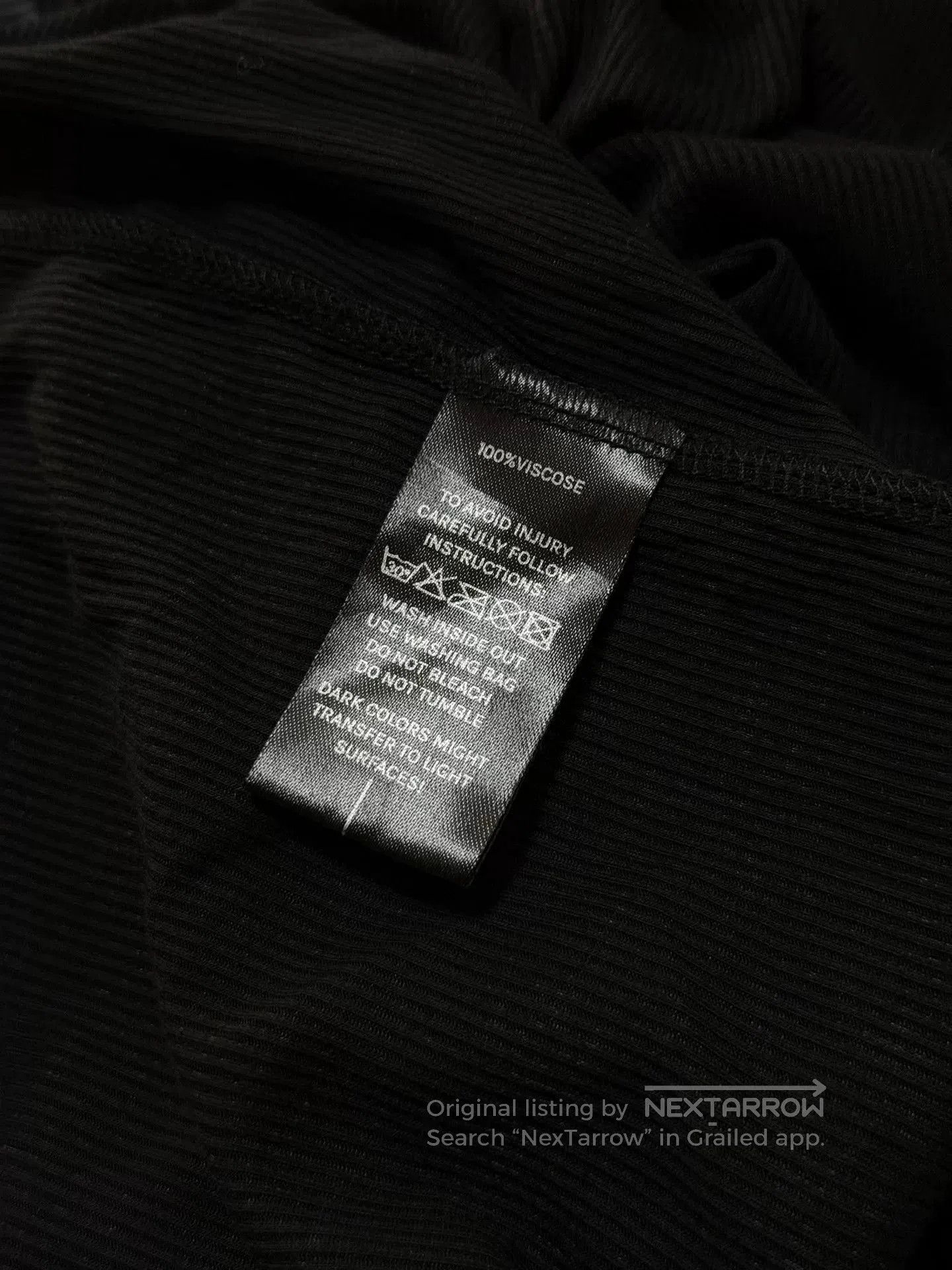 First Aid To The Injured Deconstructed Rib Knit Base Layer Top. Size M / US 6-8 / IT 42-44 - 6 Thumbnail