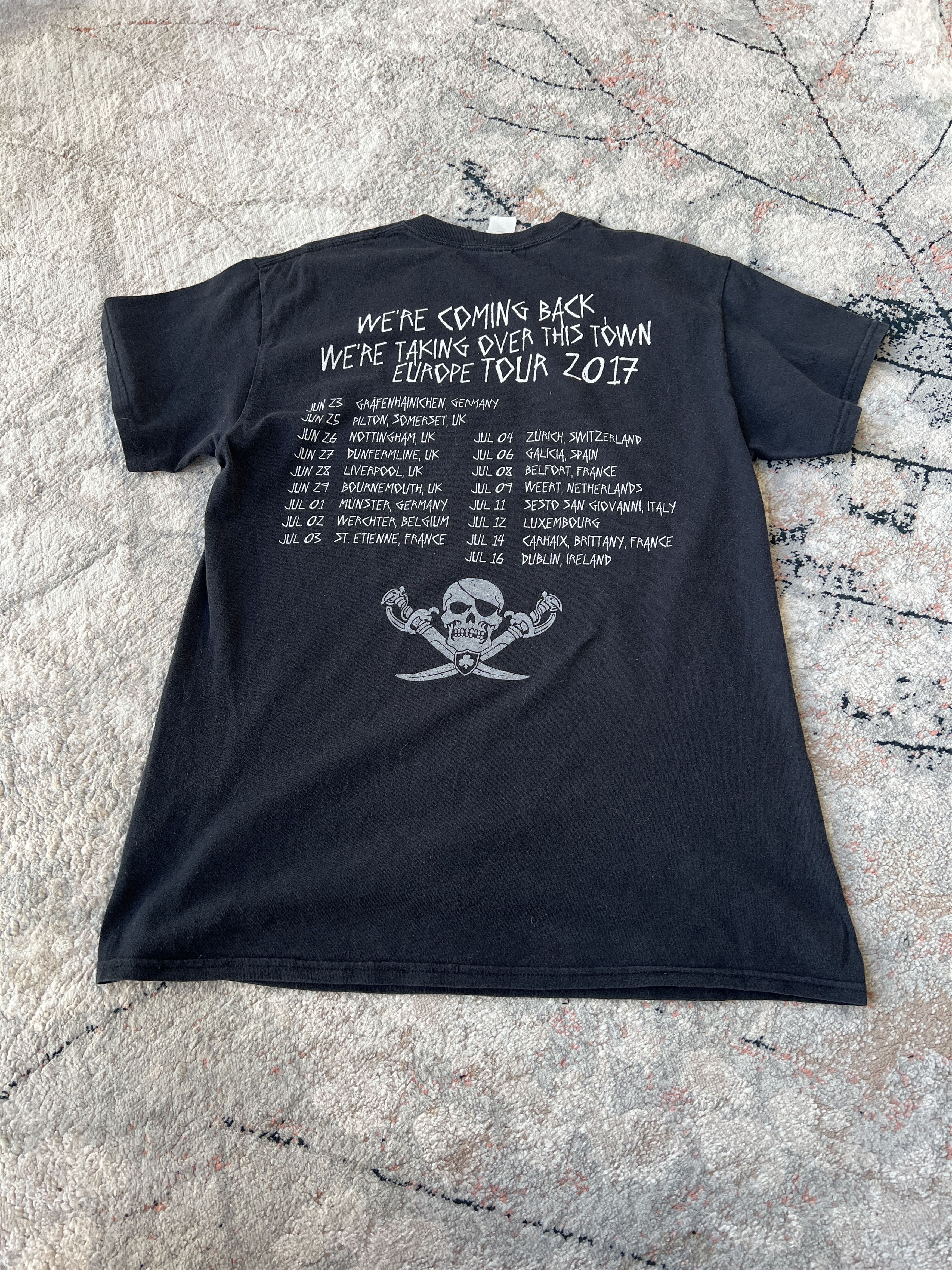 Band Tees Dropkick Murphys Europe Tour 2017 Tee Size US M / EU 48-50 / 2 - 7 Thumbnail