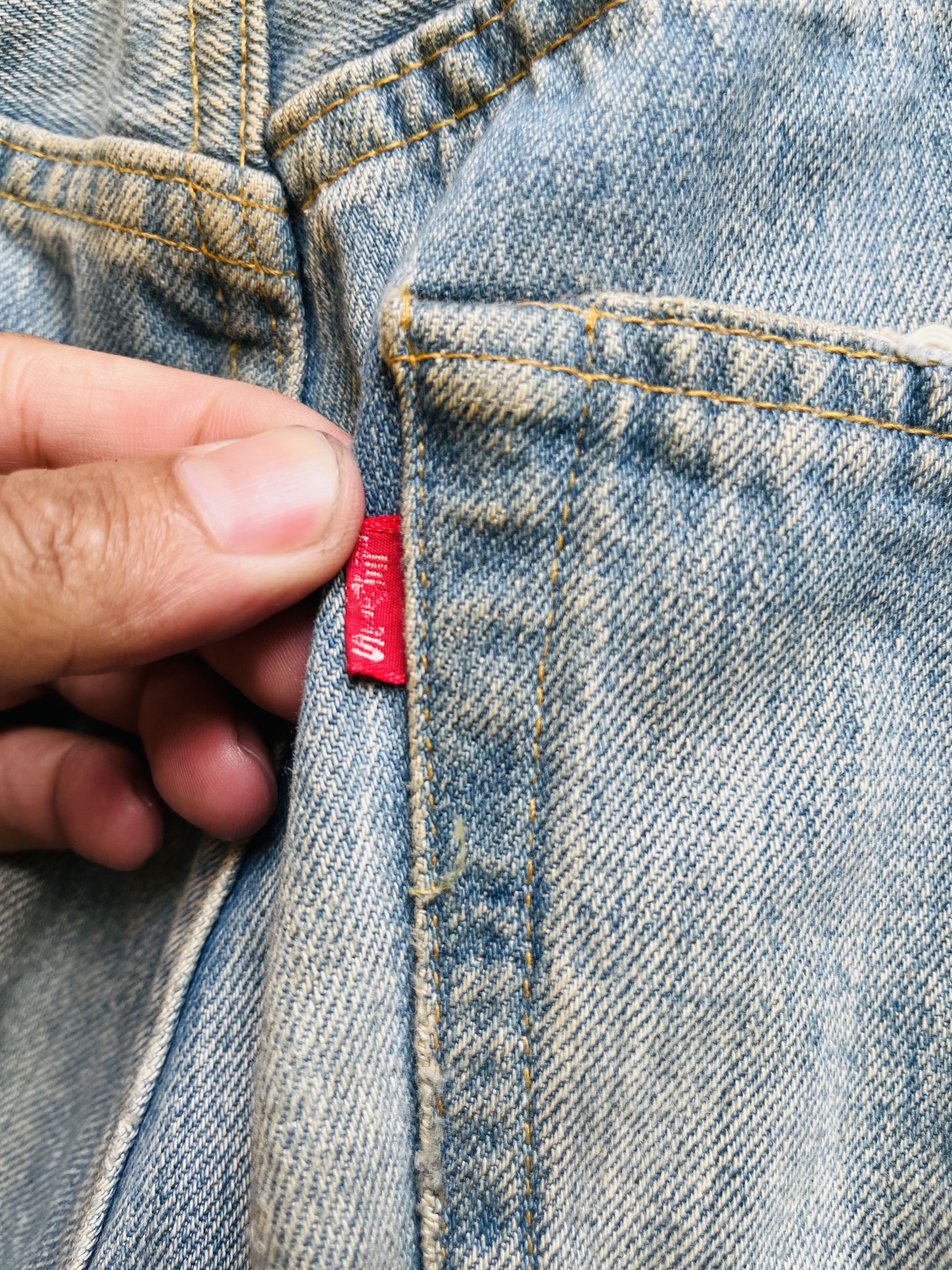 Levi's Vintage Clothing × Vintage Vintage Levis Distressed Designer Fashion Style Size US 28 / EU 44 - 10 Thumbnail