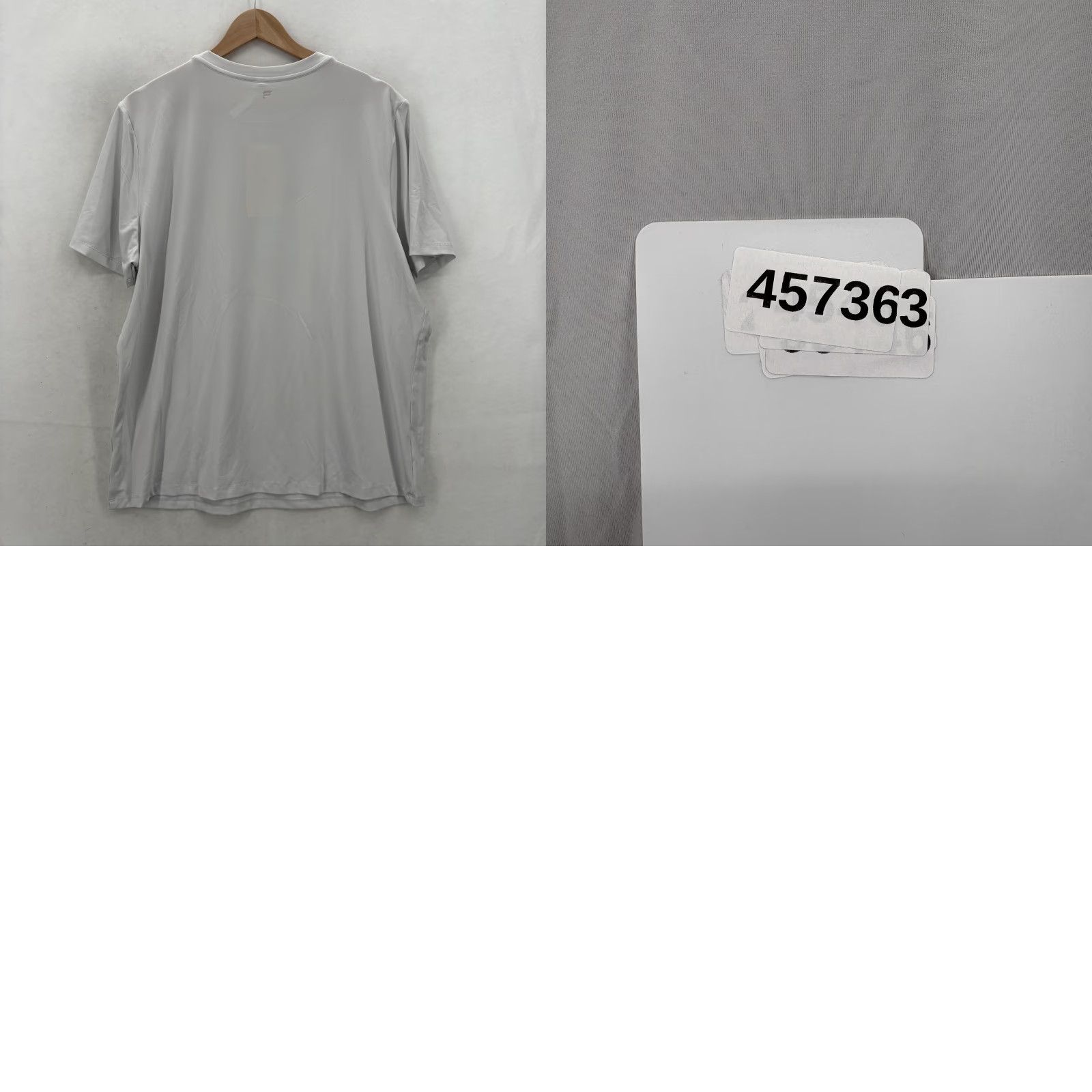 Fabletics Fabletics Mens T-Shirt SS Blake S/S Tee Shirt Gray Moisture Wicking Gym Travel 2XL Crew Neck Short Sleeve Relaxed Fit Size US XXL / EU 58 / 5 - 9 Thumbnail