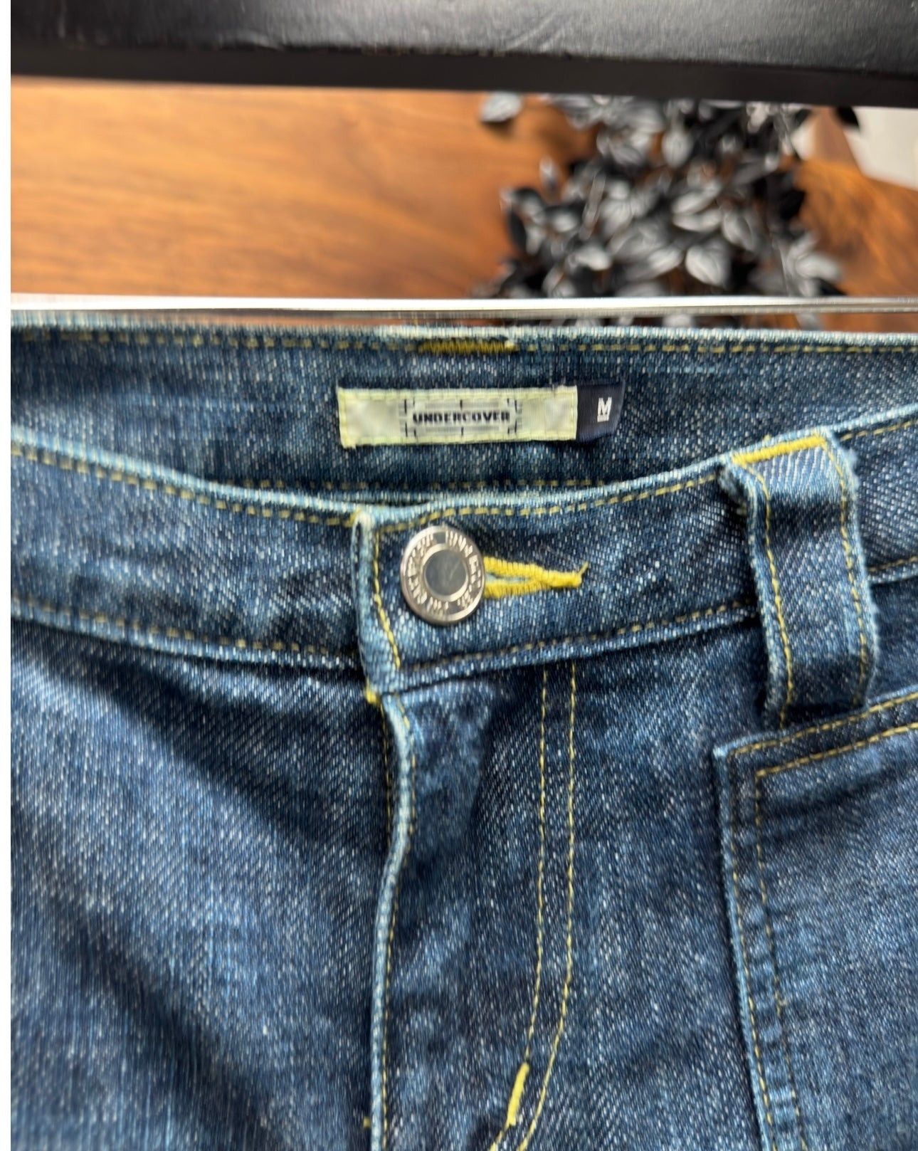 Undercover AW2001 Undercover ‘D.A.F.V.’ Patch Layered Blue Skinny Denim Size US 30 / EU 46 - 3 Thumbnail