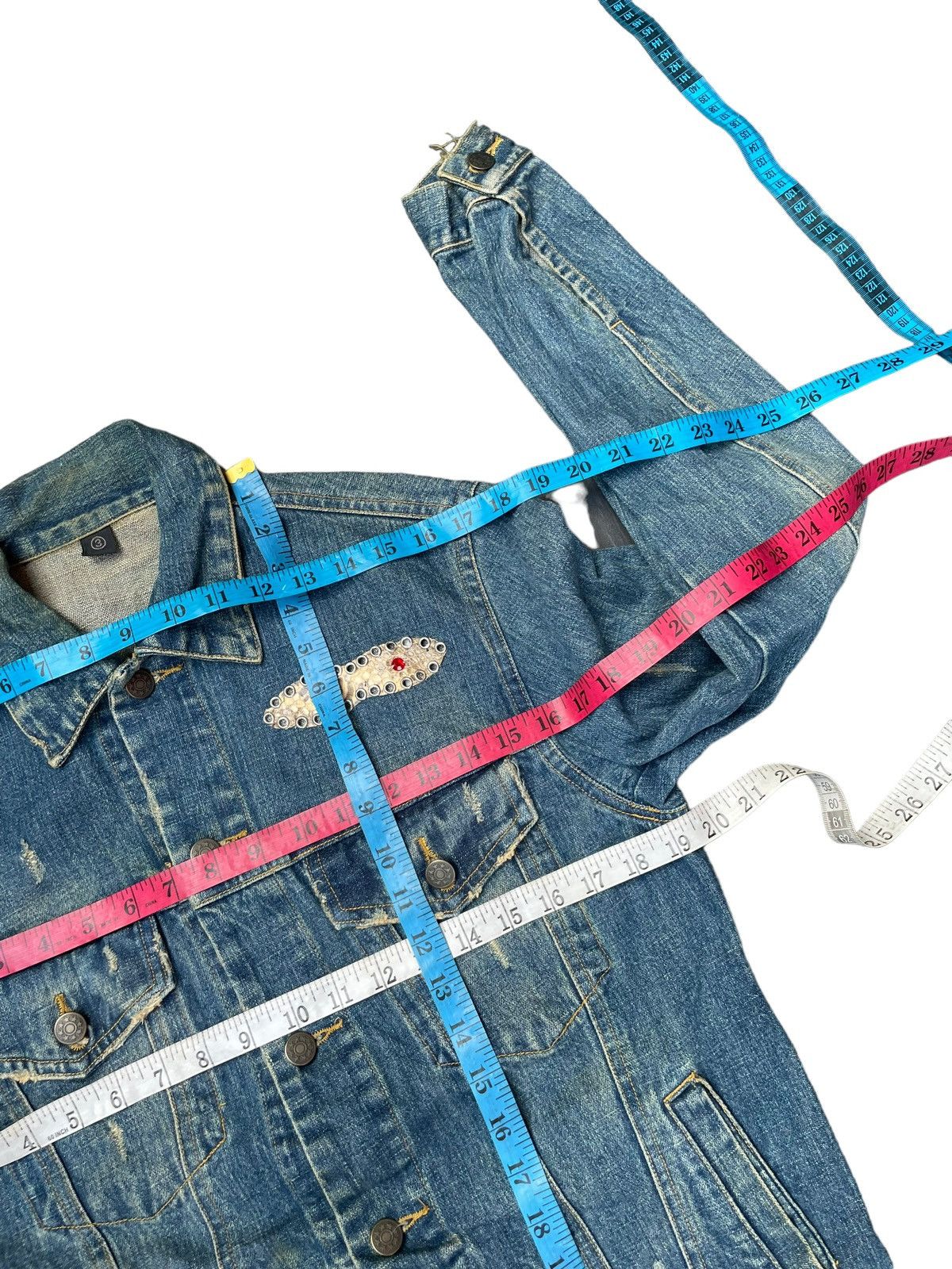 Other Japanesse Brand Denim Distresed Jacket Size US M / EU 48-50 / 2 - 9 Thumbnail