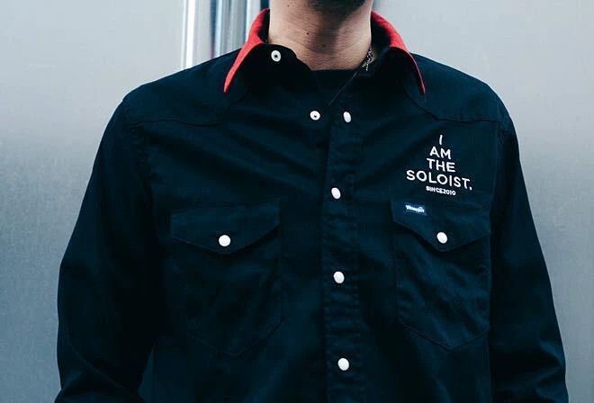 Takahiromiyashita The Soloist. The soloist x WRANGLER Denim Shirt M Vintage Wash Size US M / EU 48-50 / 2 - 2 Thumbnail