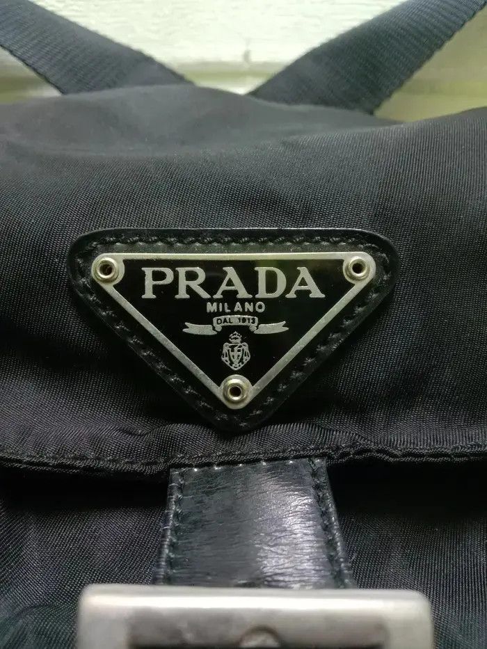 Prada Authentic Prada Nylon Backpack Like New Size ONE SIZE - 4 Thumbnail