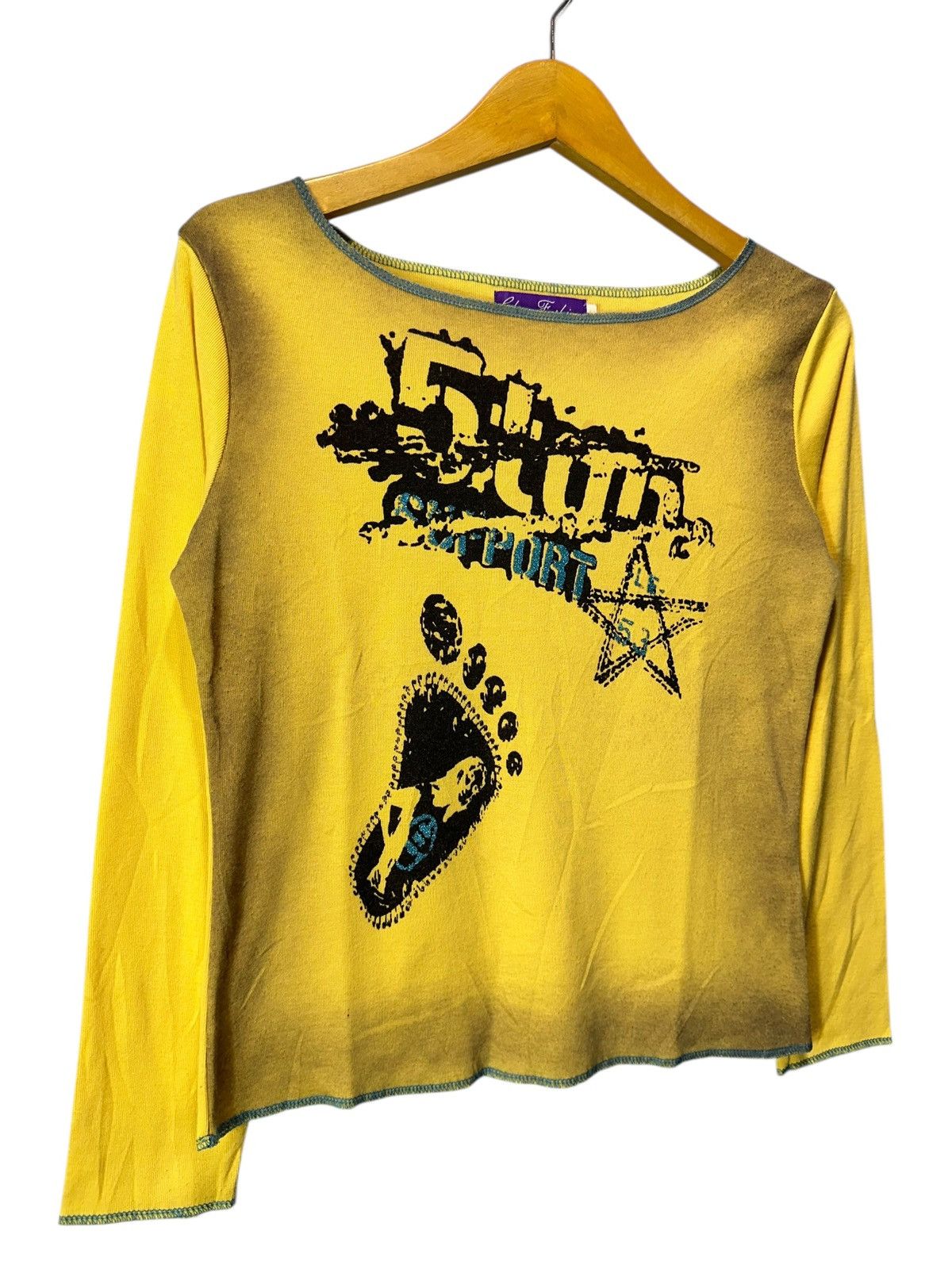 Hysteric Glamour TRASHED Clare LONG SLEEVE POEM IFSIXWASNINE LGB STYLE Size US XS / EU 42 / 0 - 2 Thumbnail