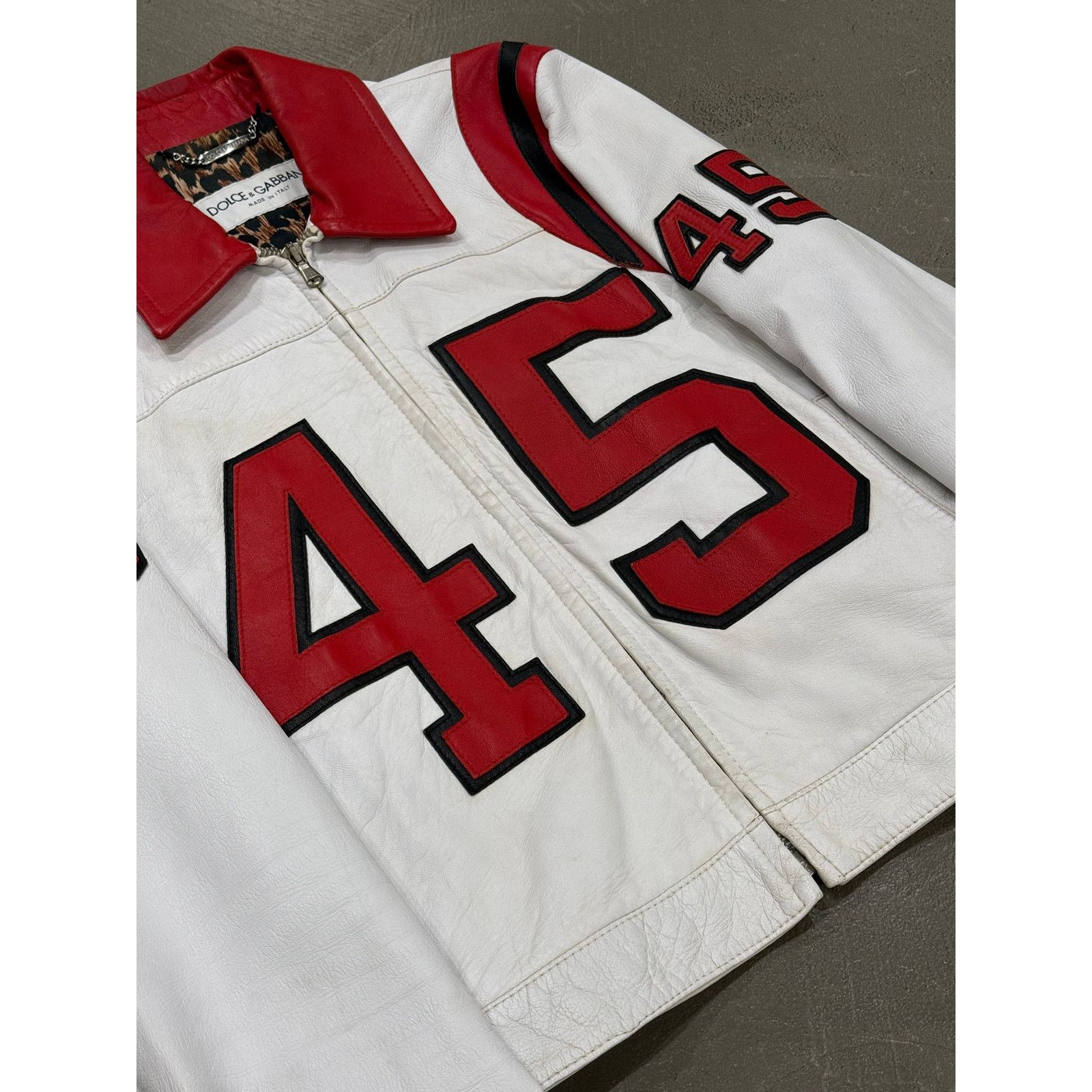 Dolce & Gabbana 2001 Dolce & Gabbana “45” runway leather racing jacket Size US S / EU 44-46 / 1 - 5 Thumbnail