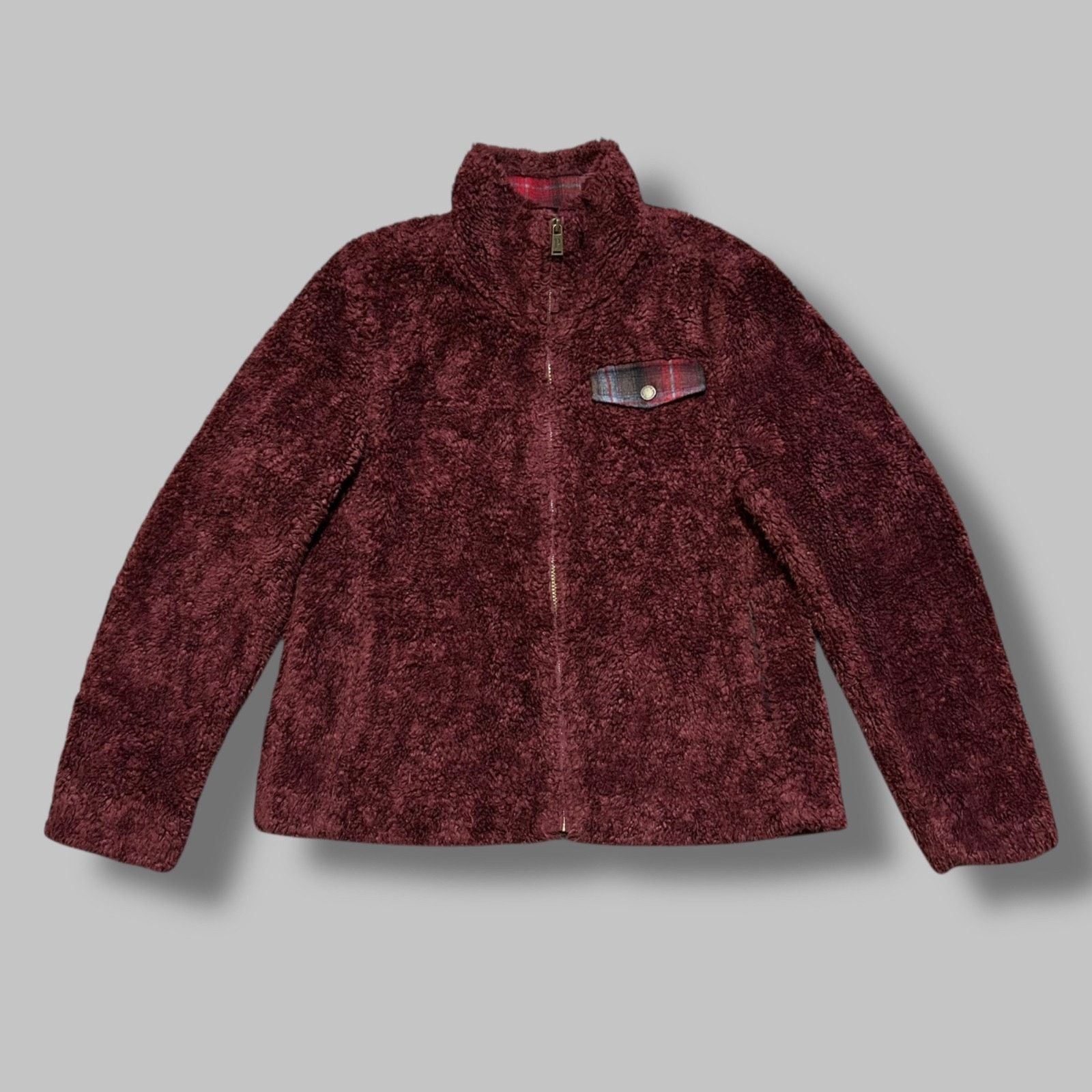 Pendleton Pendleton Sherpa Jacket Full Zip Fuzzy Fleece Ladies Medium Size M / US 6-8 / IT 42-44 - 1 Thumbnail
