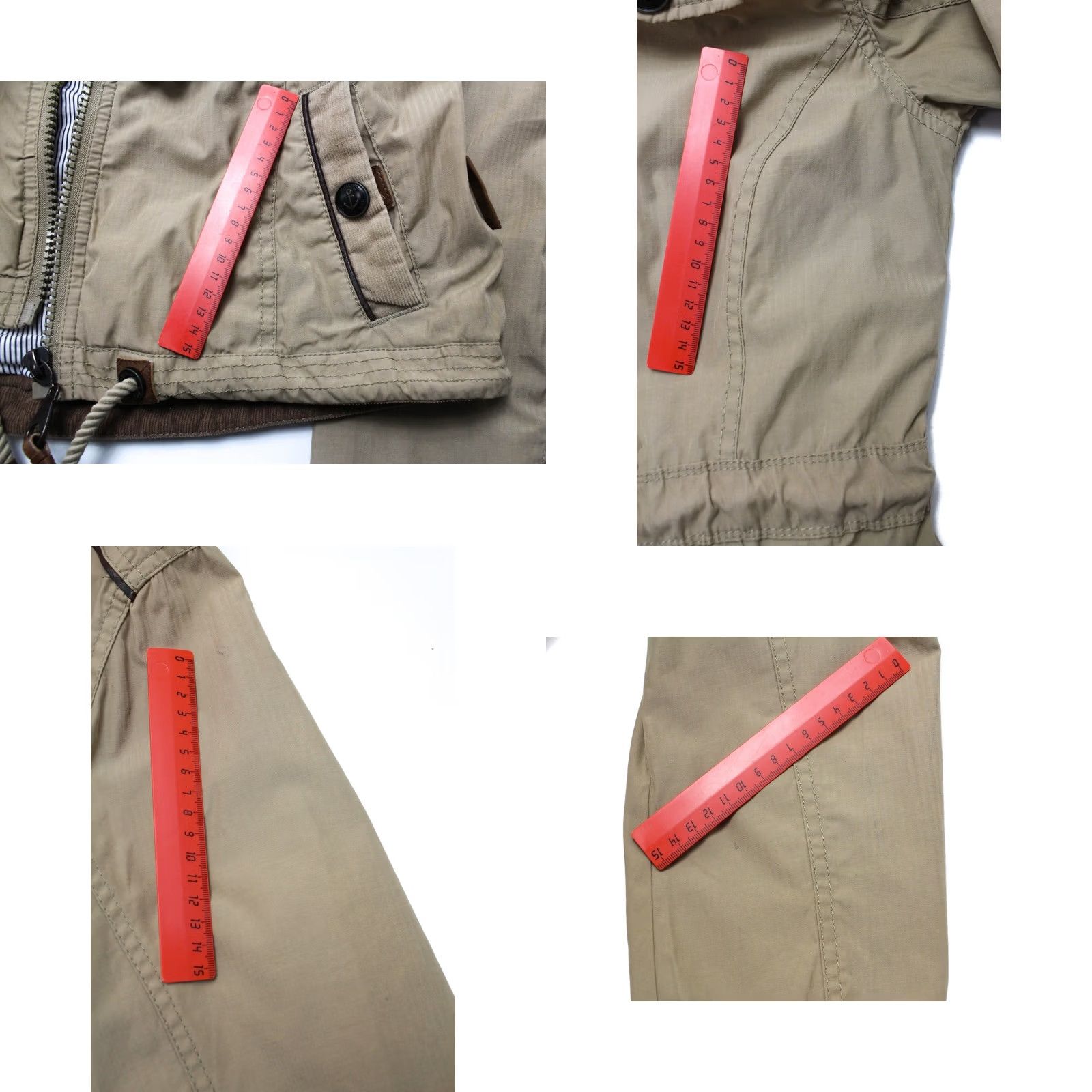 Vintage Naketano Jacket Women's Beige MEDIUM Hooded Full Zip Lightweight Size M / US 6-8 / IT 42-44 - 10 Thumbnail
