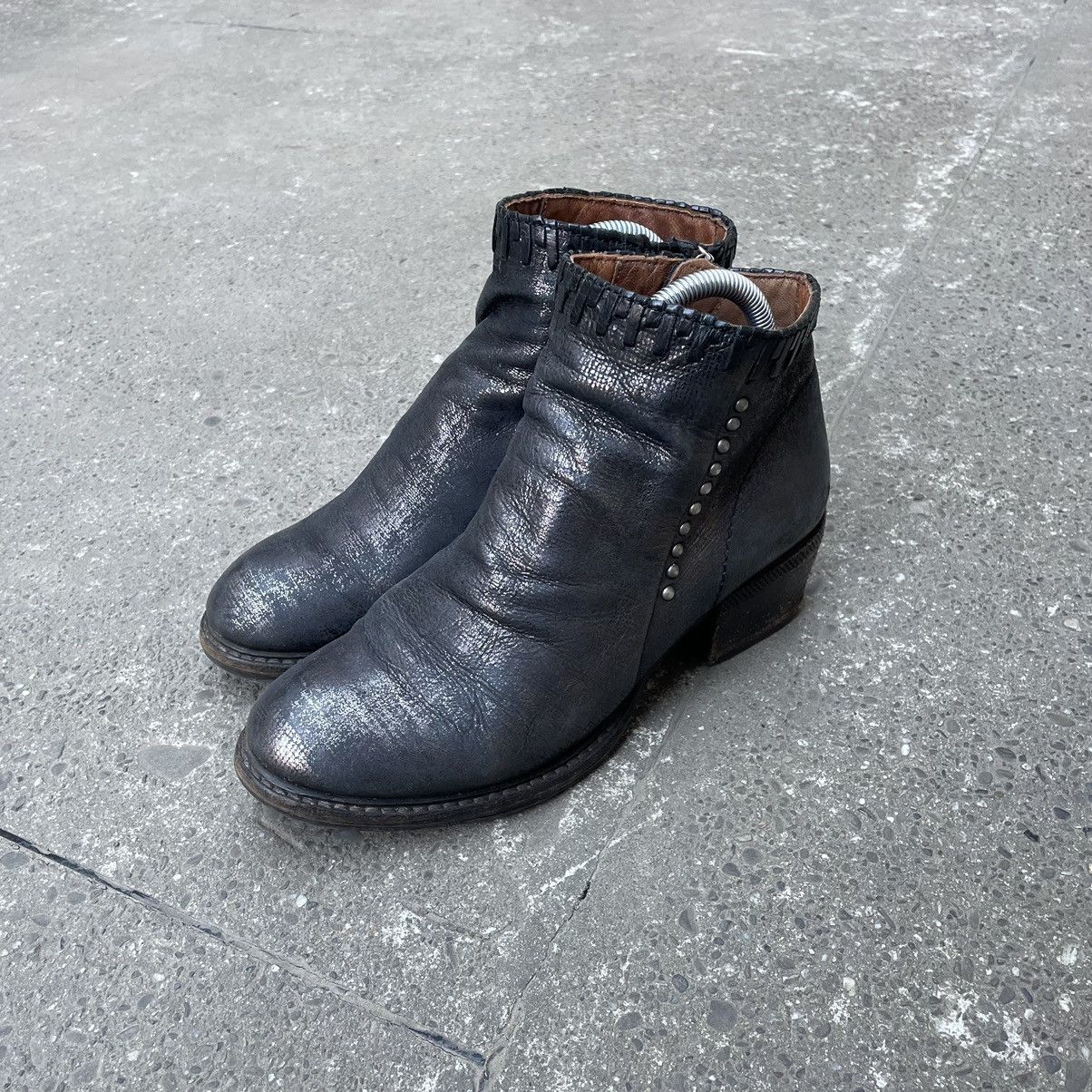 A.S.98 Vintage A.S 98 Biker Leather Ankle Boots Size US 8 / IT 38 - 7 Thumbnail