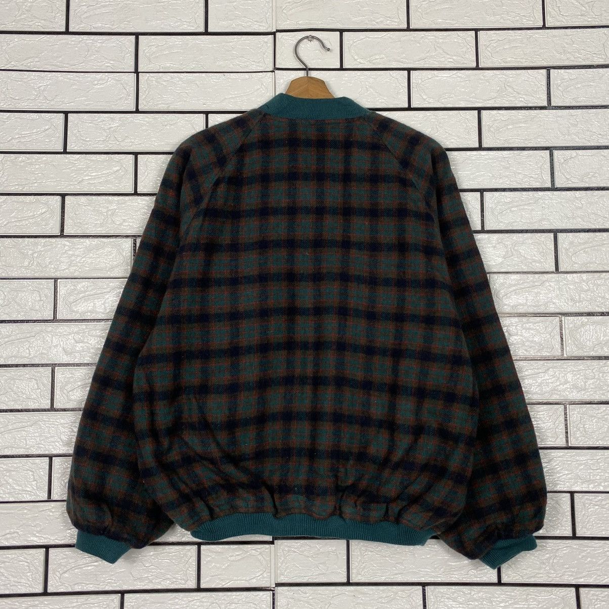 Japanese Brand 📌Vintage Bomber Jacket Wool Casabel Tartan Issey Miyake Size US M / EU 48-50 / 2 - 9 Thumbnail