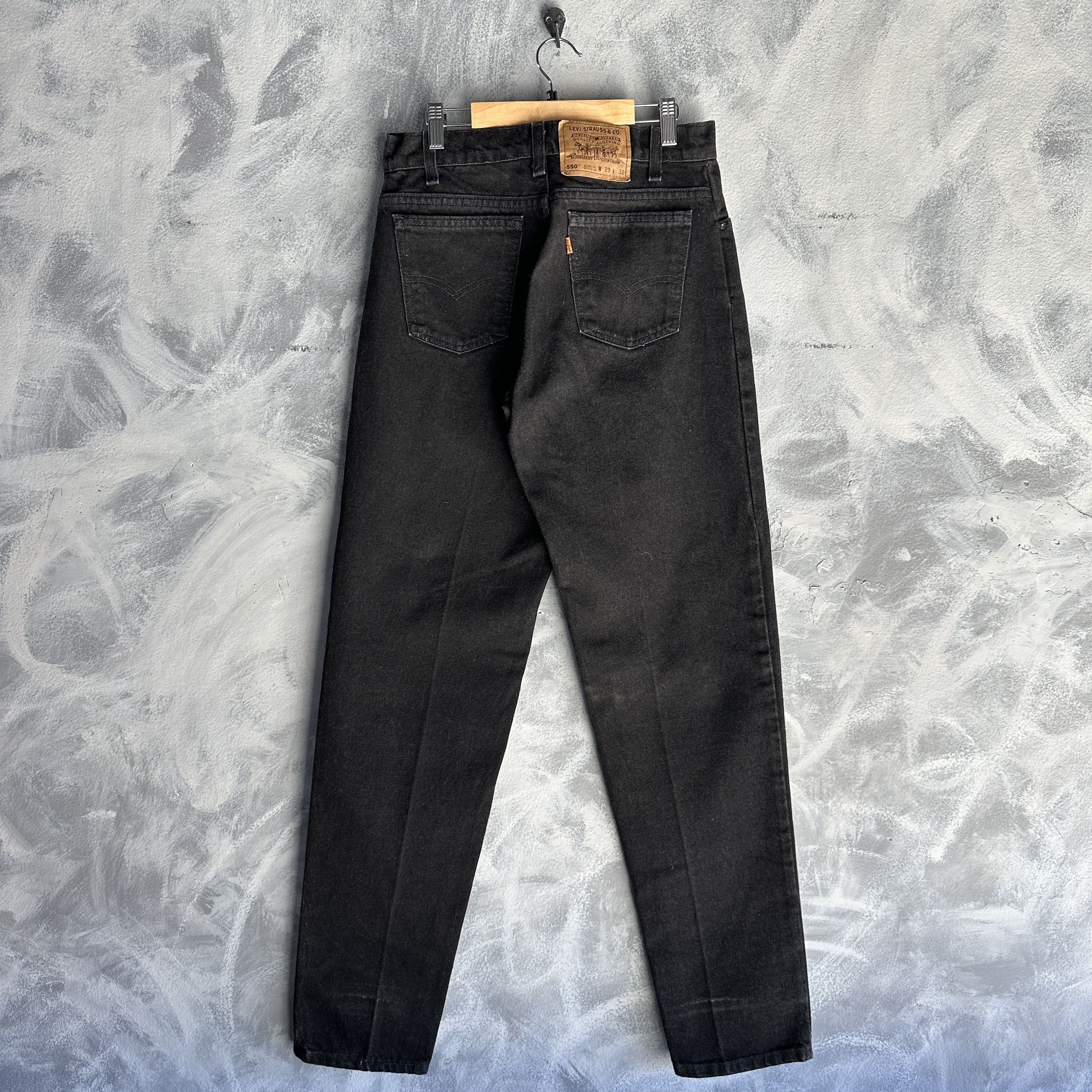 Levi's Vintage Levis 550 Jeans Men's Relaxed Orange Tab Made In USA Size US 29 - 2 Thumbnail