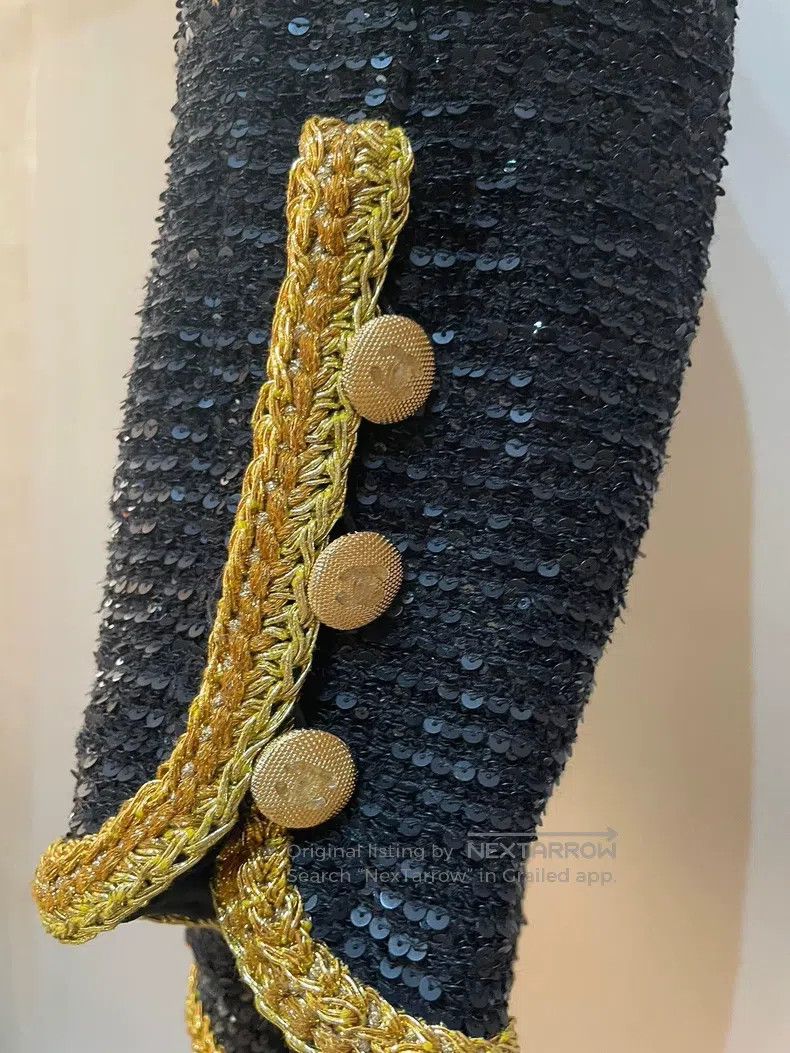 Chanel Chanel 22 Spring and Summer Show Sequin Heavy Industry Bla Size XXS / US 00 / IT 34 - 4 Thumbnail