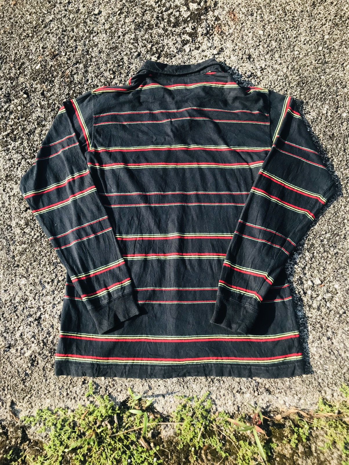 Stussy Vintage Stussy Rasta Polo Rugby Shirt Size US M / EU 48-50 / 2 - 2 Thumbnail