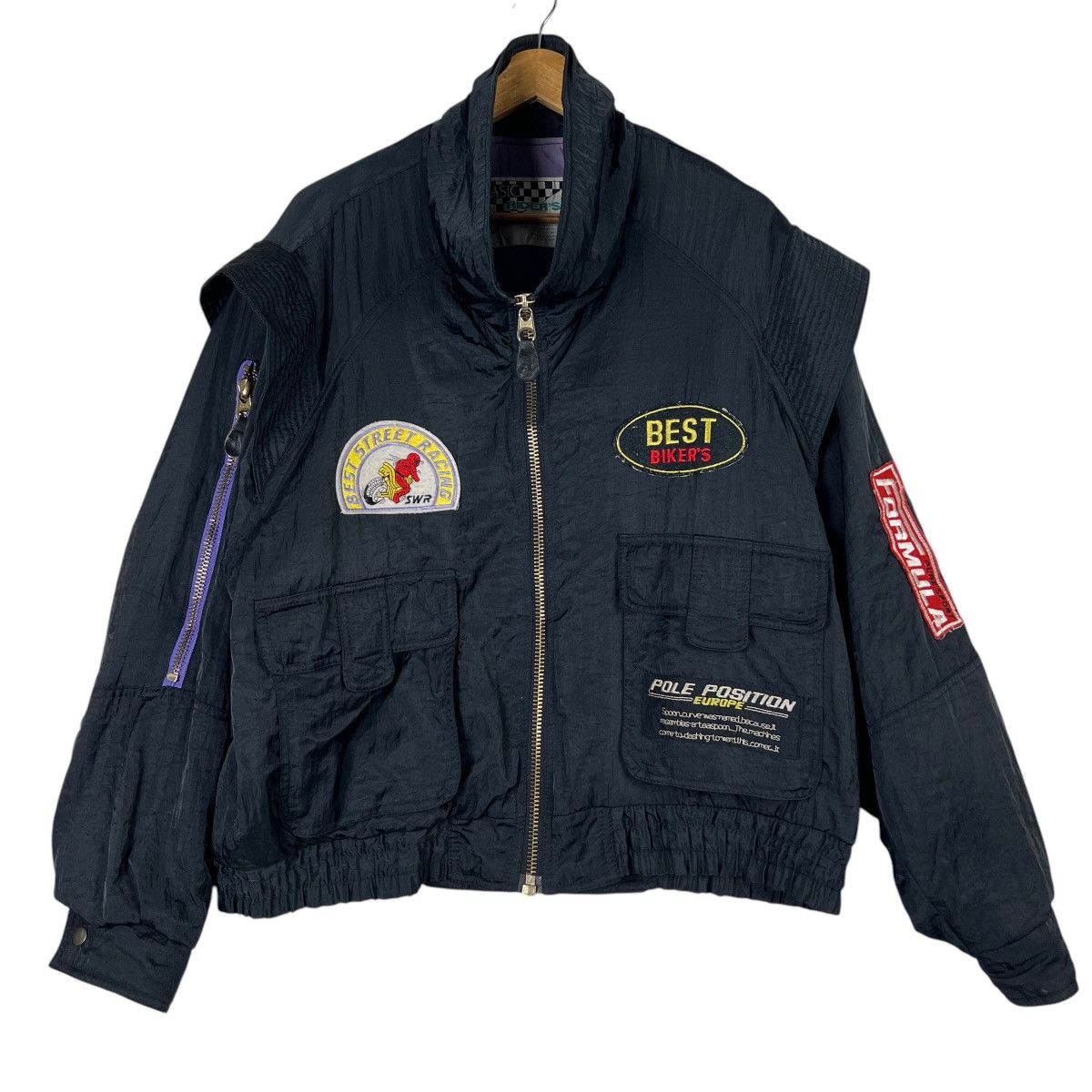 Japanese Brand × Sports Specialties 🔥 80s VINTAGE BASIC RIDERS STYLE BOMBER JACKET Size US L / EU 52-54 / 3 - 2 Thumbnail