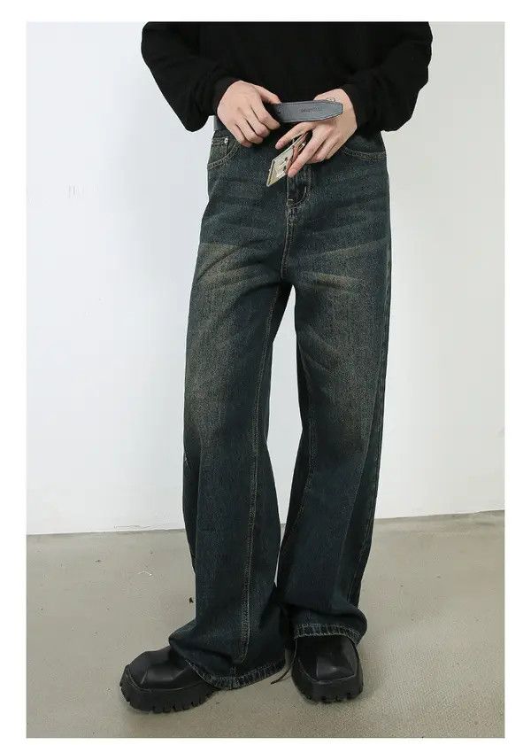 Japanese Brand Hazuki x Kino Loose straight distressed vintage washed jeans Size US 32 / EU 48 - 3 Thumbnail