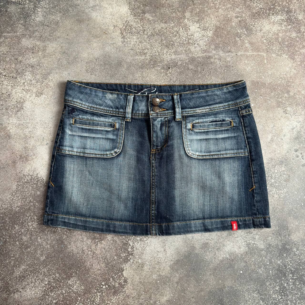 Hysteric Glamour × Japanese Brand × Vintage Espirit Vintage Y2K Washed Sexy Mini Skirt Size 32" / US 10 / IT 46 - 1 Thumbnail