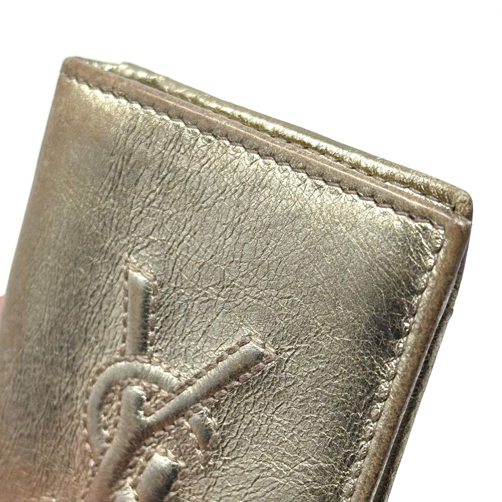 Saint Laurent Paris YSL Golden Bifold Wallet Size ONE SIZE - 13 Thumbnail