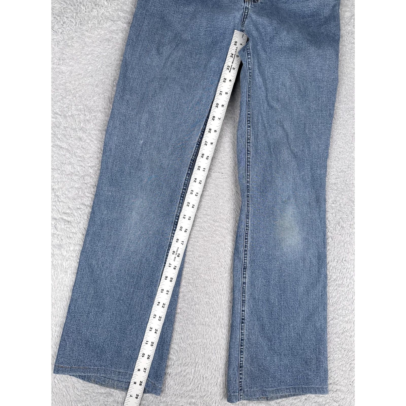 Jones New York Jones New York Jeans Womens 27x29 Blue Medium Wash High Rise Straight Denim Stretch Pants Regular 5-Pocket Womens Mens Girls Size 27" / US 4 / IT 40 - 7 Thumbnail