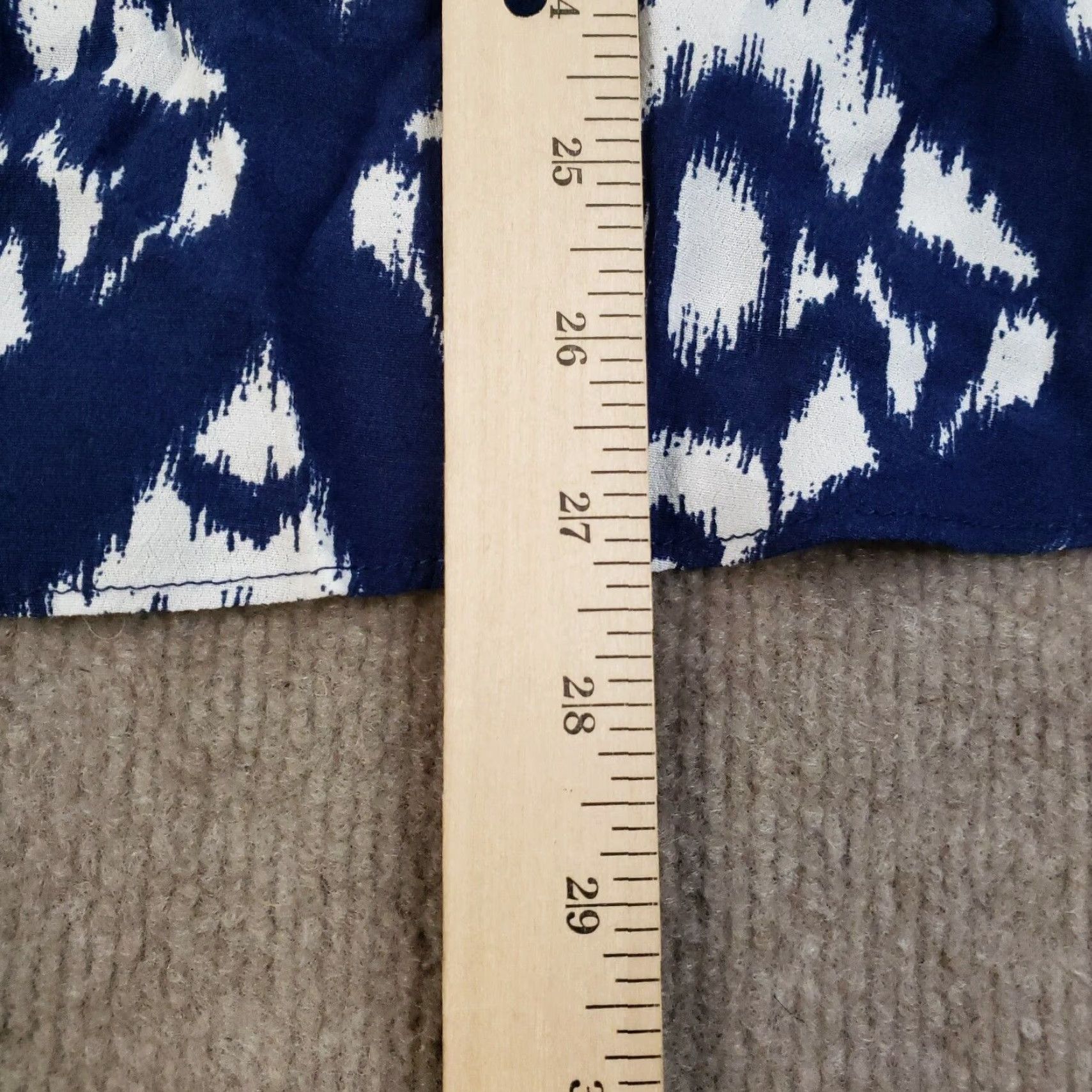 Talbots Talbots Skirt 4P Blue White Midi A-Line Petite Women Lightweight Vintage No Size 27" / US 4 / IT 40 - 5 Thumbnail