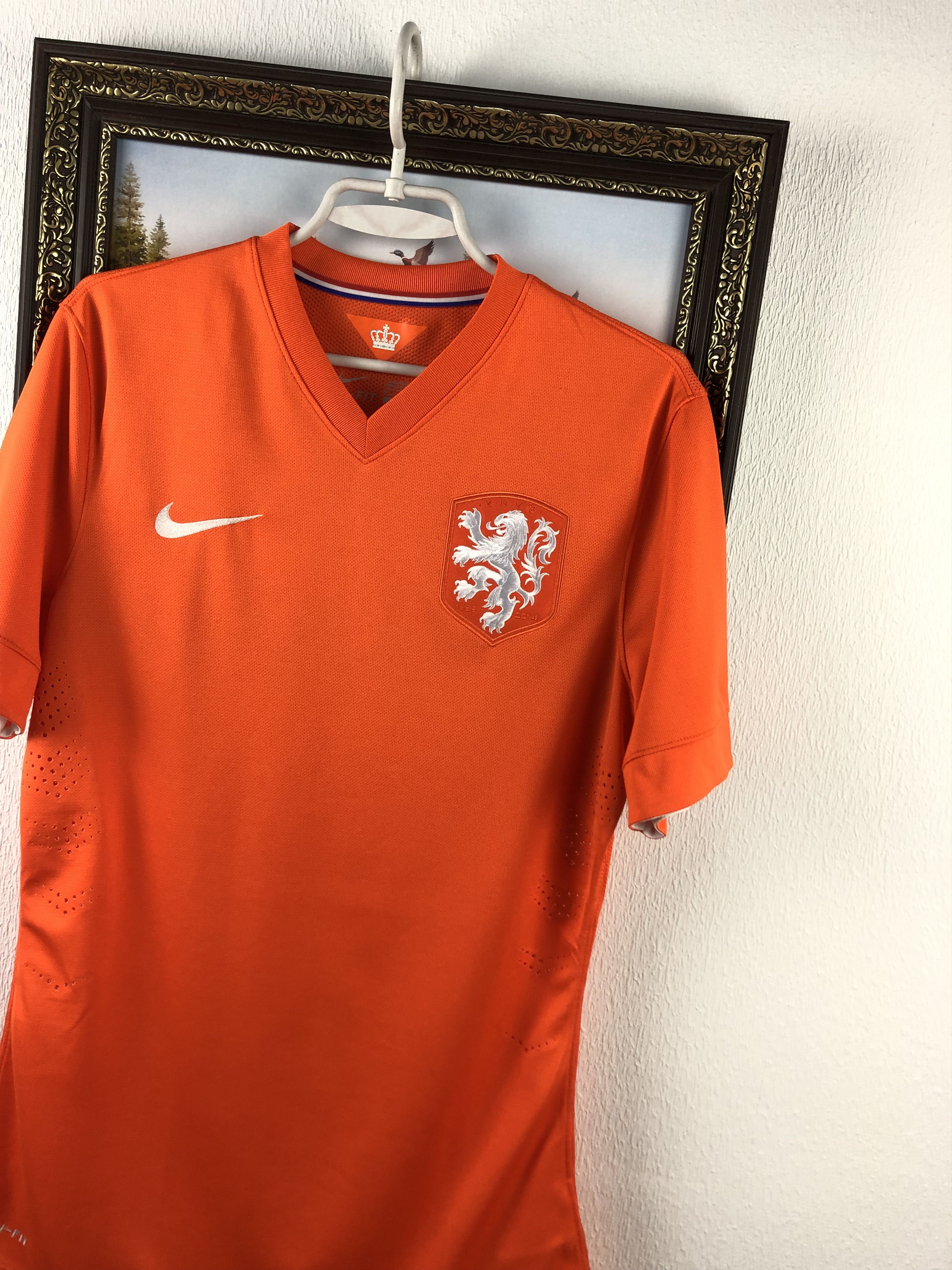 Nike Netherlands Holland shirt 2014 Soccer Player Issue Jersey Size US M / EU 48-50 / 2 - 4 Thumbnail