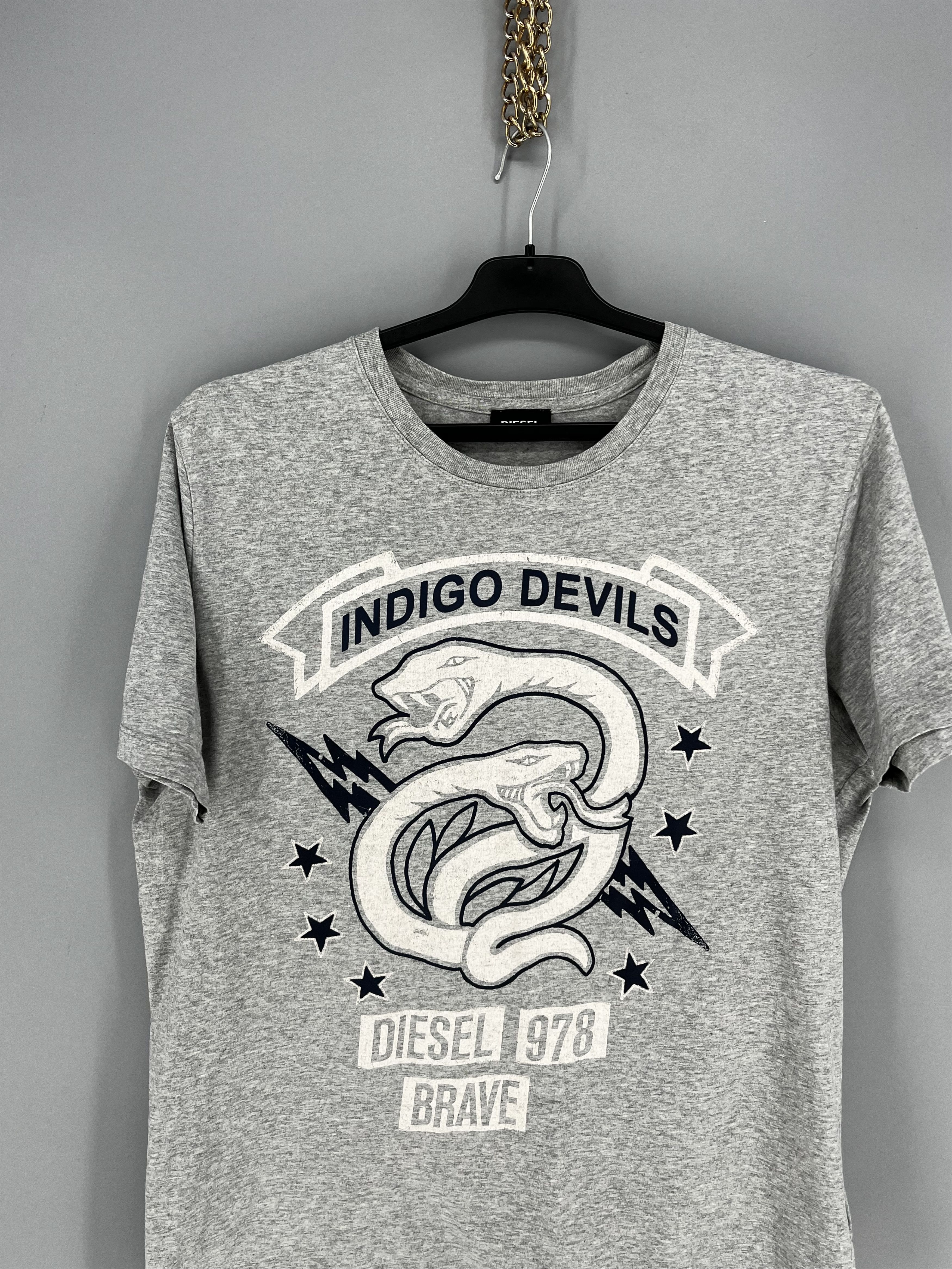 Diesel Vintage Y2K Diesel Printed Black T-shirt Size US M / EU 48-50 / 2 - 6 Thumbnail