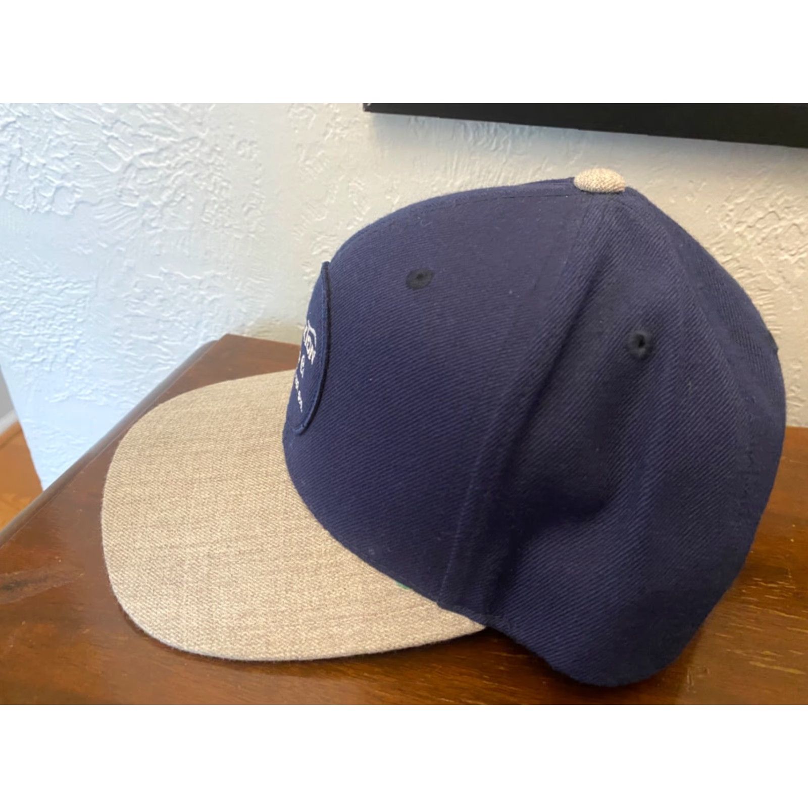 Brixton Brixton Hat Cap Snapback Black Round Circle Logo gray Bill One Size Adjustable Men Baseball Cap Blue Size ONE SIZE - 2 Thumbnail