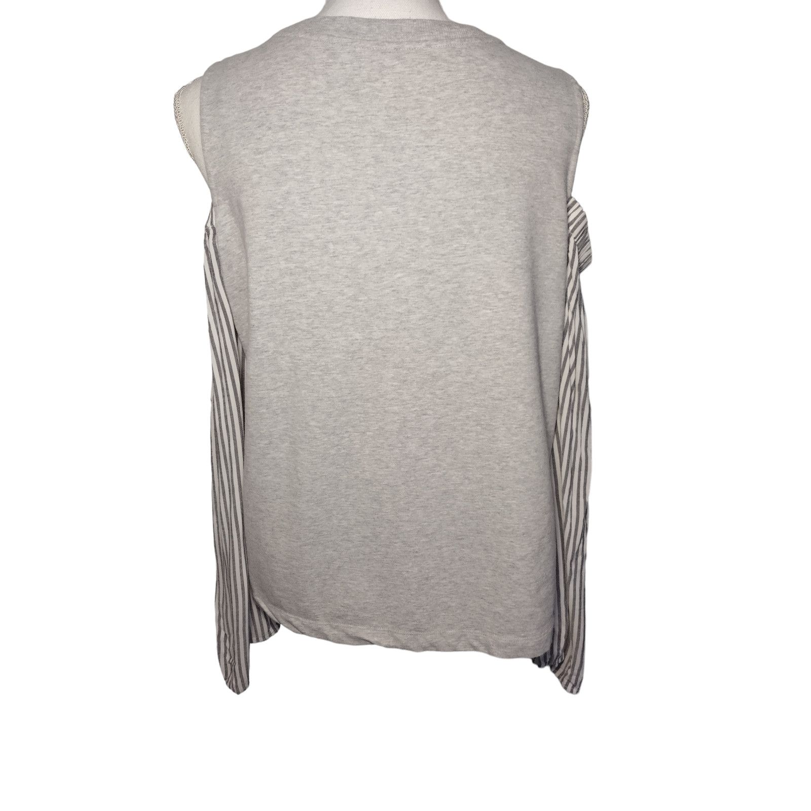 Vince Camuto Vince Camuto Womens Blouse Shoulder Sleeves Crew Neck Gray M Size M / US 6-8 / IT 42-44 - 3 Thumbnail
