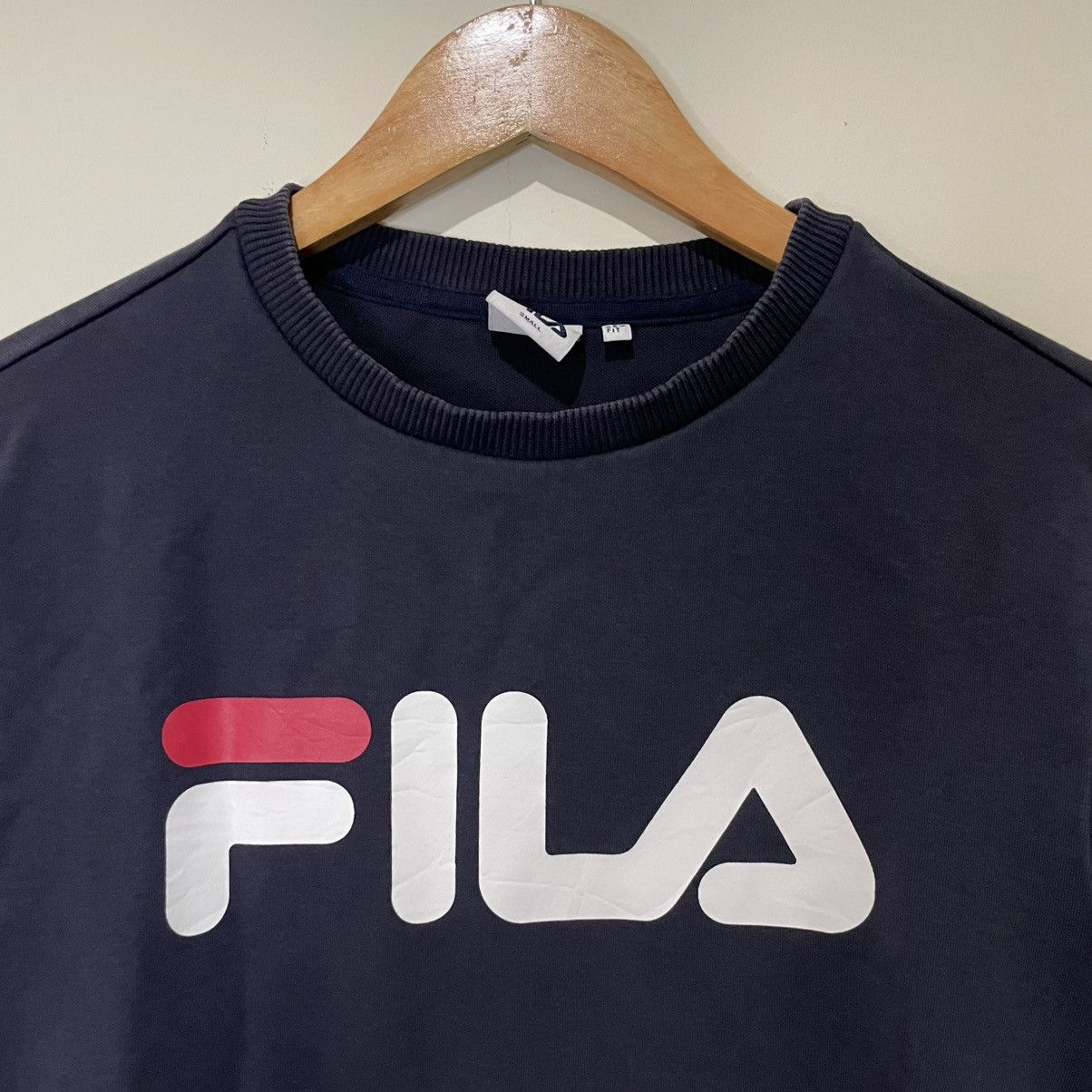 Fila Fila Navy Blue crewneck sweatshirt with the classic logo Size US S / EU 44-46 / 1 - 2 Thumbnail