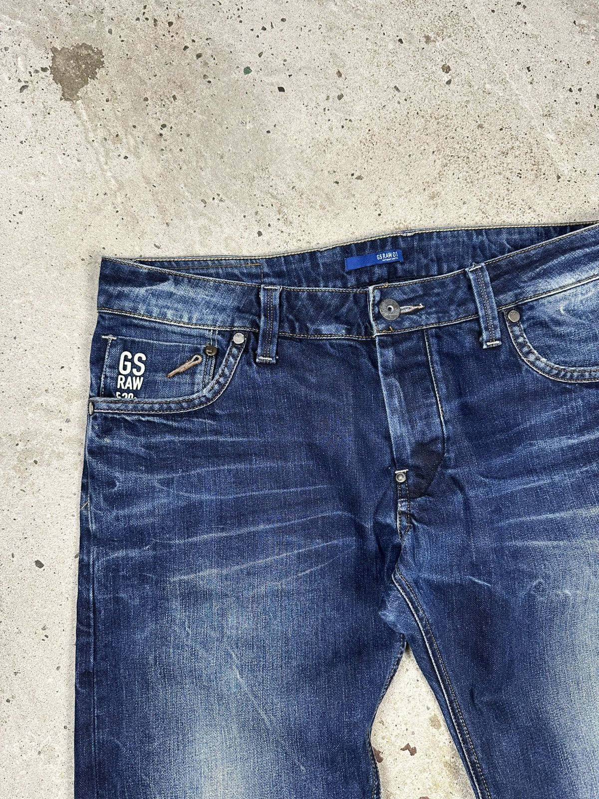 G-Star Vintage Y2K G Star Raw Attacc Low Straight Denim Jeans Size US 33 - 8 Thumbnail