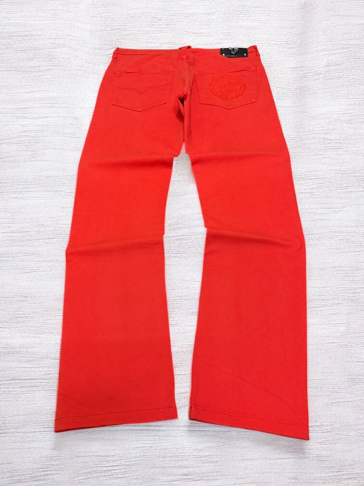 Versace VERSACE JEANS ORANGE SLIM FIT EMBROIDERY LOGO Size US 29 - 2 Thumbnail