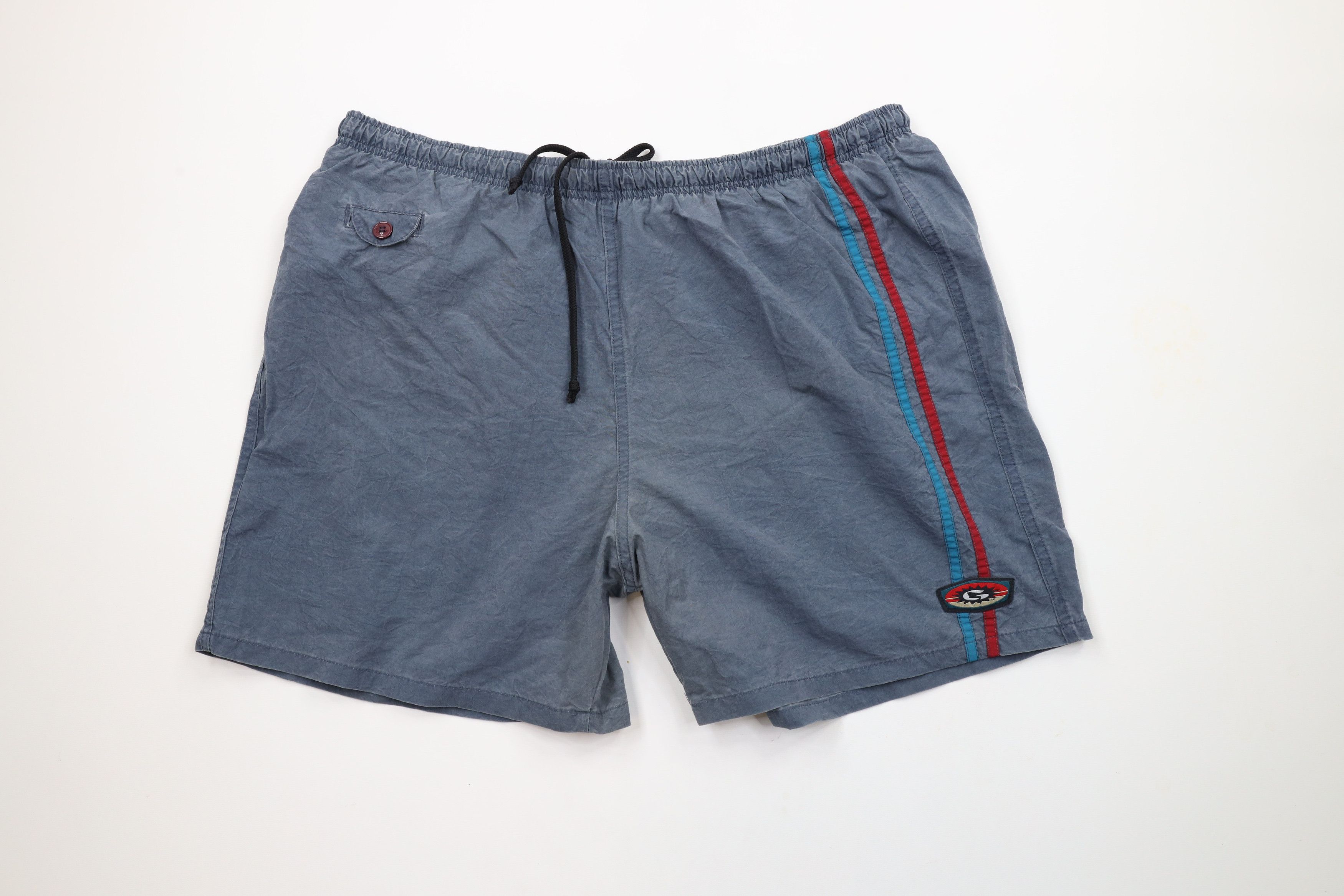 Gotcha × Vintage Vintage 90s Gotcha Surfing Lined Shorts Swim Trunks Blue Size US 34 / EU 50 - 1 Thumbnail