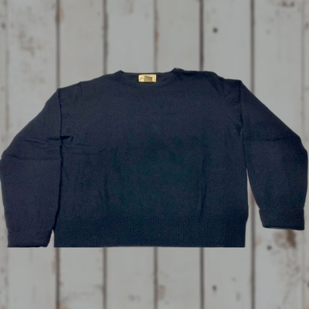 Lord & Taylor LORD & TAYLOR Cashmere Sweater Large Black Round Neck Pullover Button Shoulder Ladies Size L / US 10 / IT 46 - 1 Thumbnail