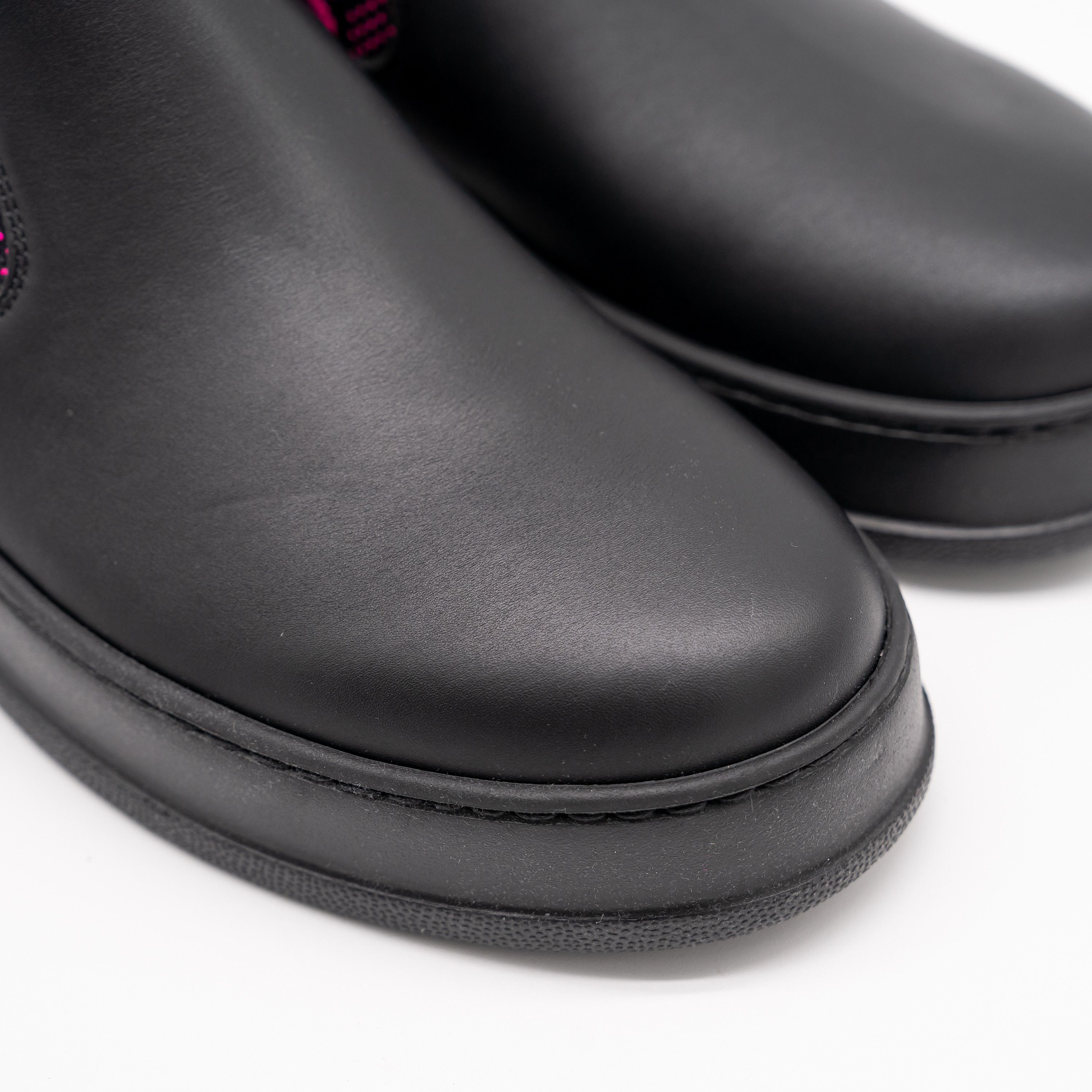 Gucci 41G 11 US Gucci Panelled Jersey Leather Boots Black Pink GG Size US 11 / IT 41 - 7 Thumbnail