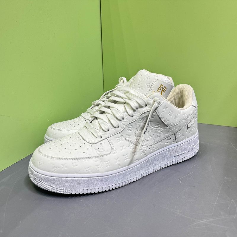 Louis Vuitton x Nike Air Force 1 White Sneakers 0079