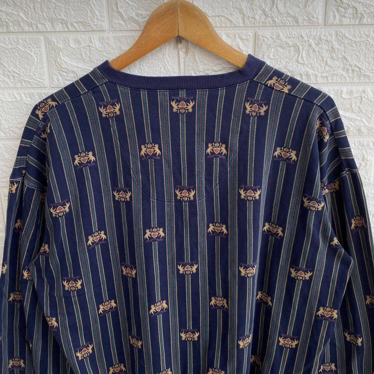 Burberry × Designer Vintage Burberry London Button Sweatshirt Sweater Size L / US 10 / IT 46 - 5 Thumbnail