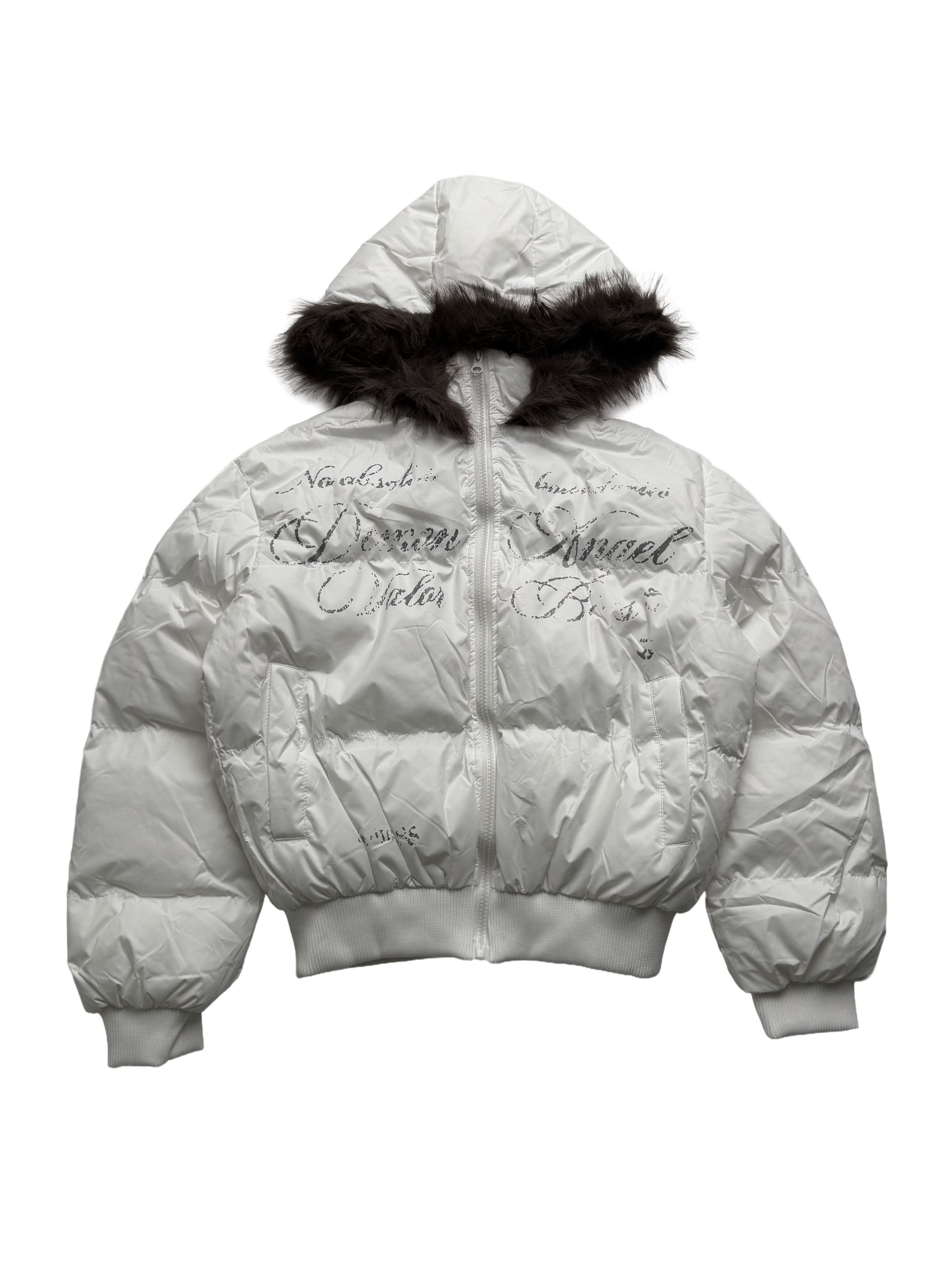 Vintage Vintage Cropped Jacket With Faux Fur Hood Size M / US 6-8 / IT 42-44 - 5 Thumbnail
