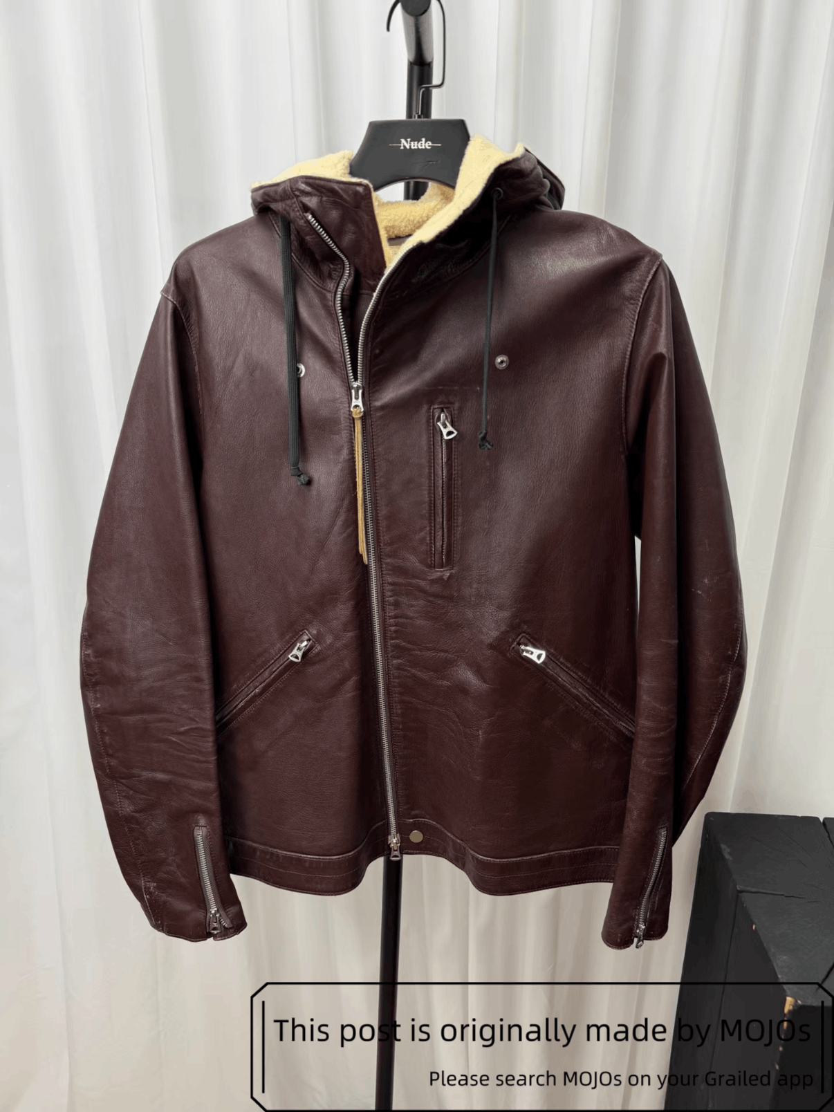 Undercover Sz 3 Undercover 10AW Leather Cross Zip Jacket mojos12132104 ...
