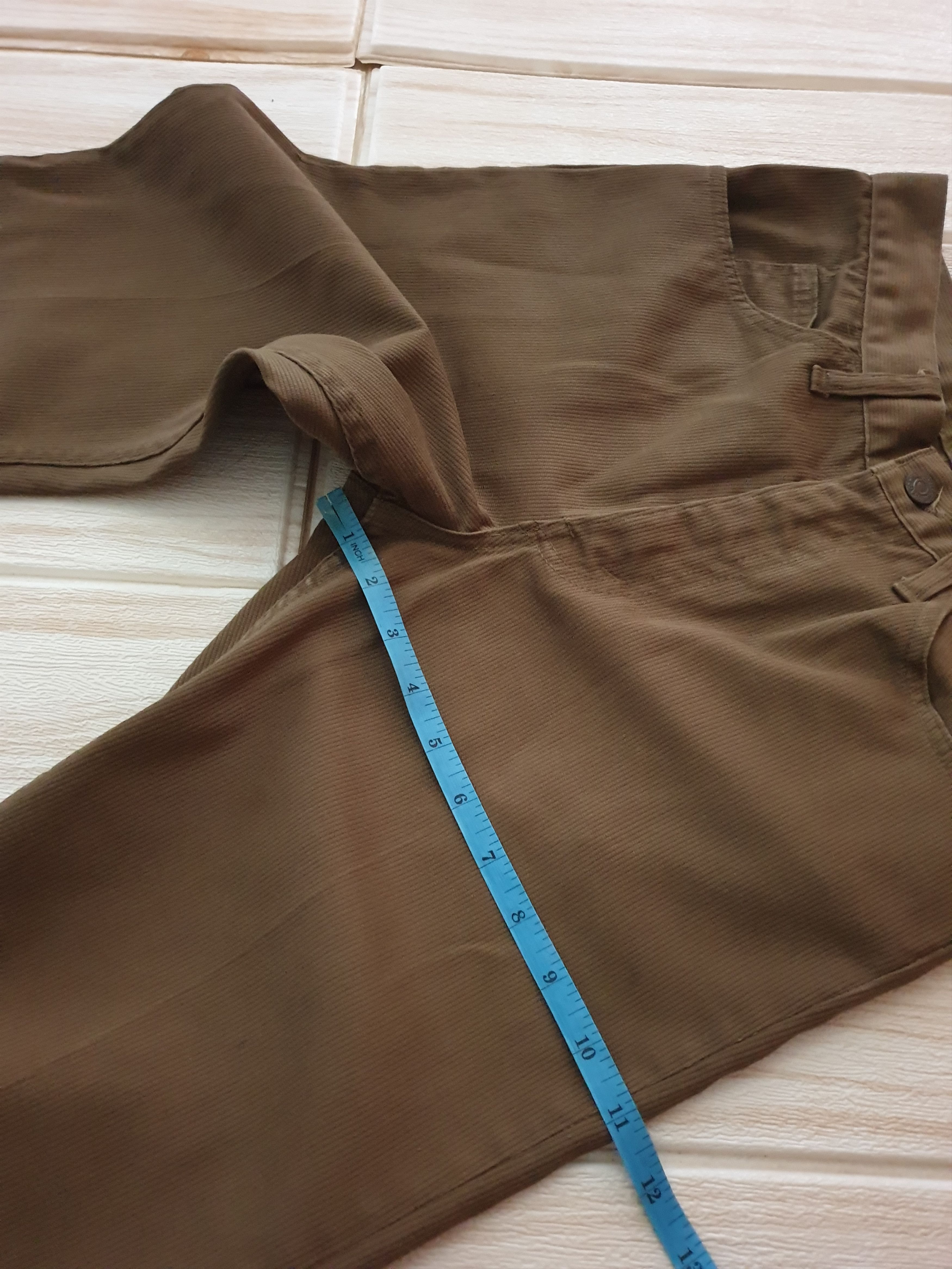 Levi's 💥Vintage levis big E star press cudroy pant Size US 27 - 9 Thumbnail