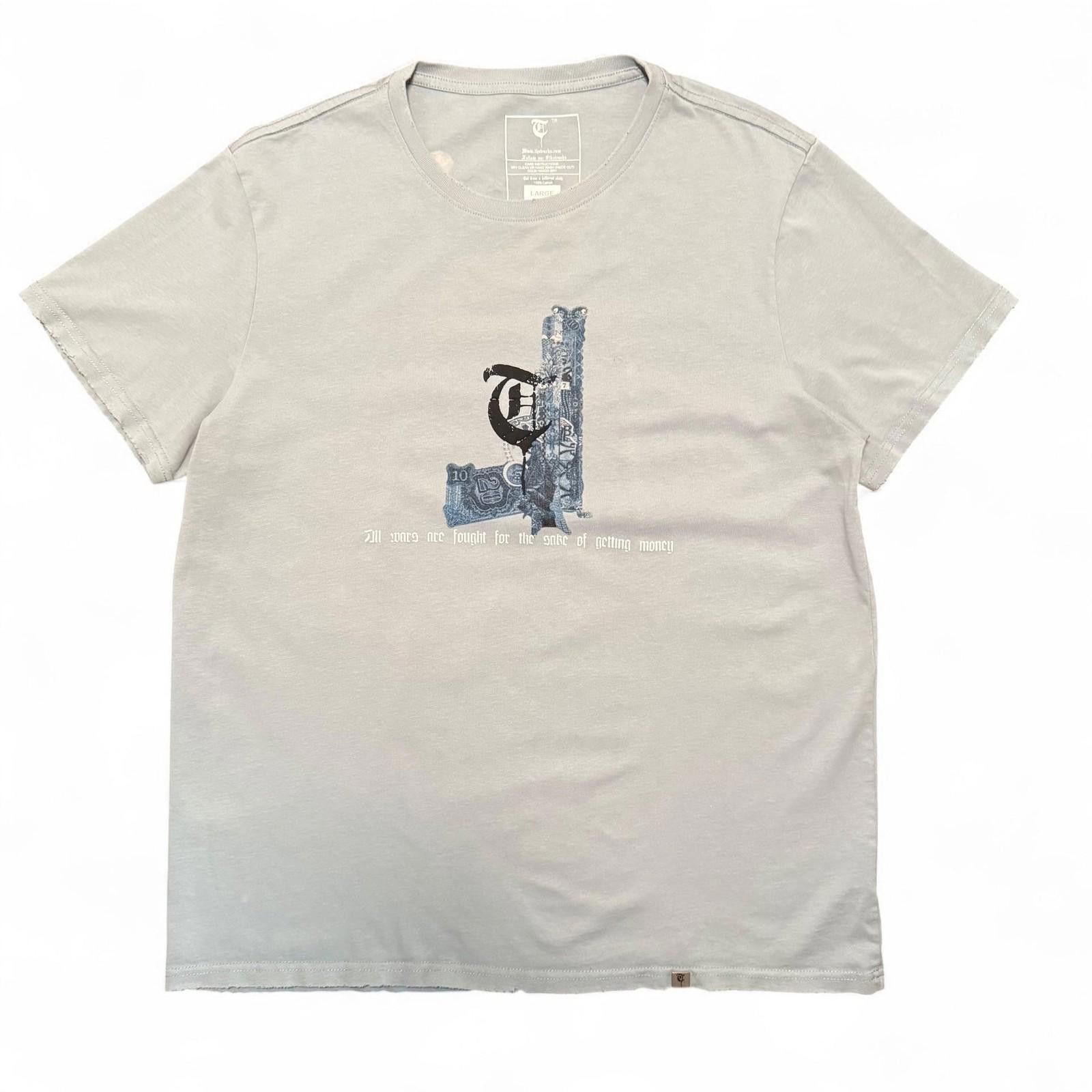 American Trench Trenchs Graphic Print Short Sleeve T-Shirt Large Gray Size US L / EU 52-54 / 3 - 2 Thumbnail