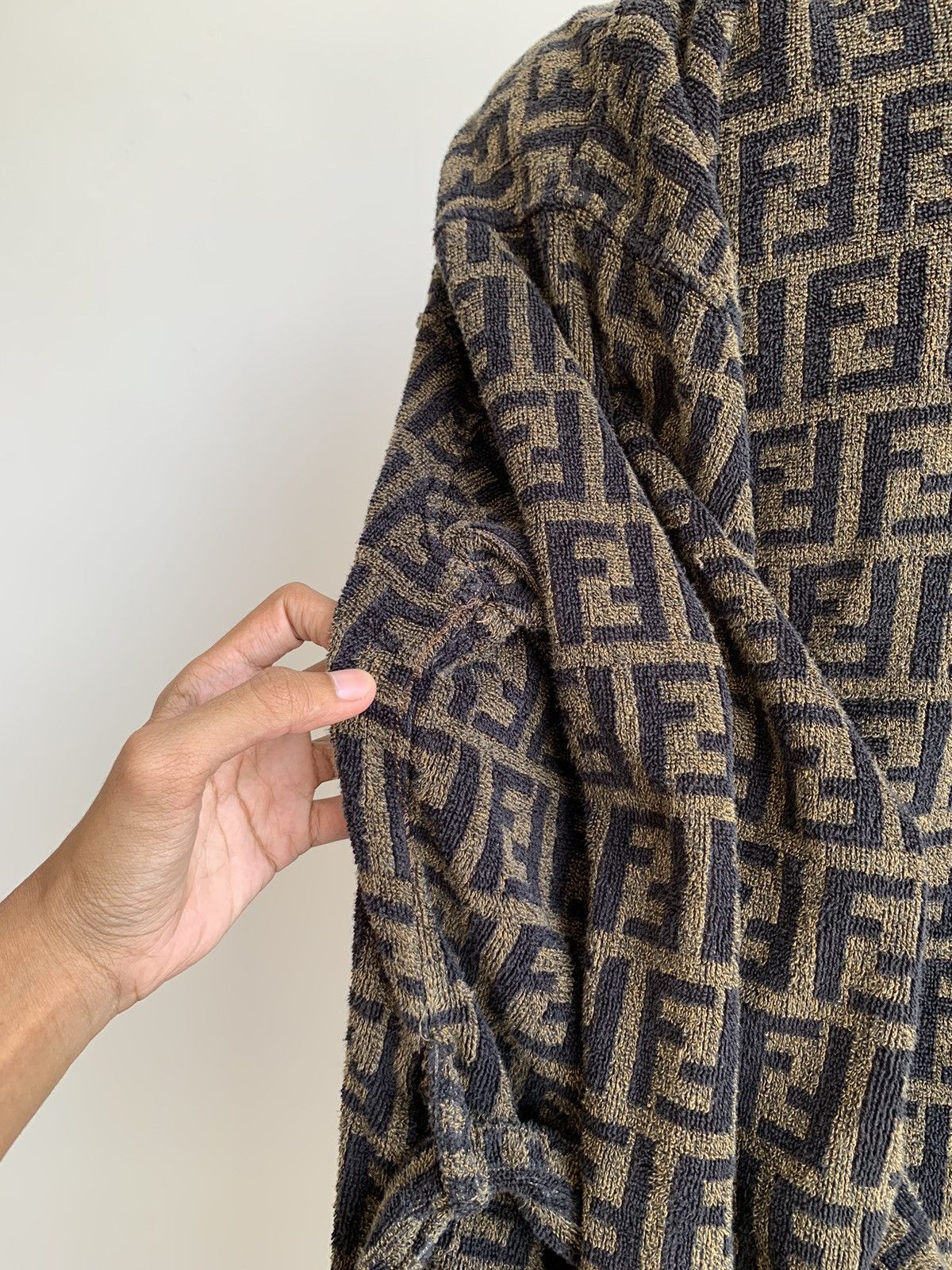 Fendi Vintage Fendi Zucca Bathrobe Teleria Size US L / EU 52-54 / 3 - 22 Thumbnail